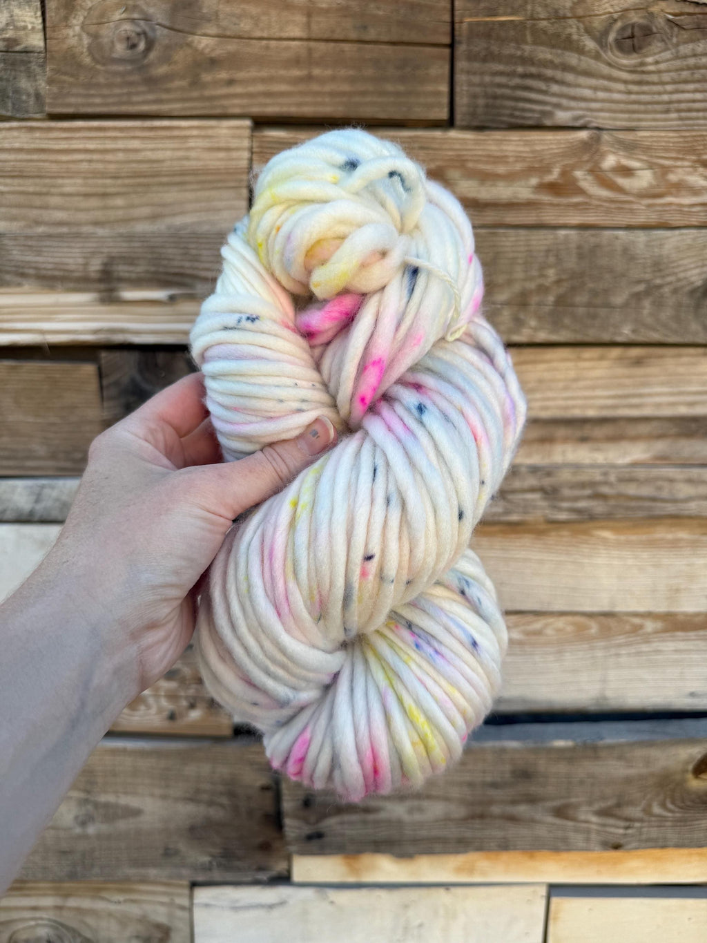 Iridescent Hand dyed super bulky merino wool