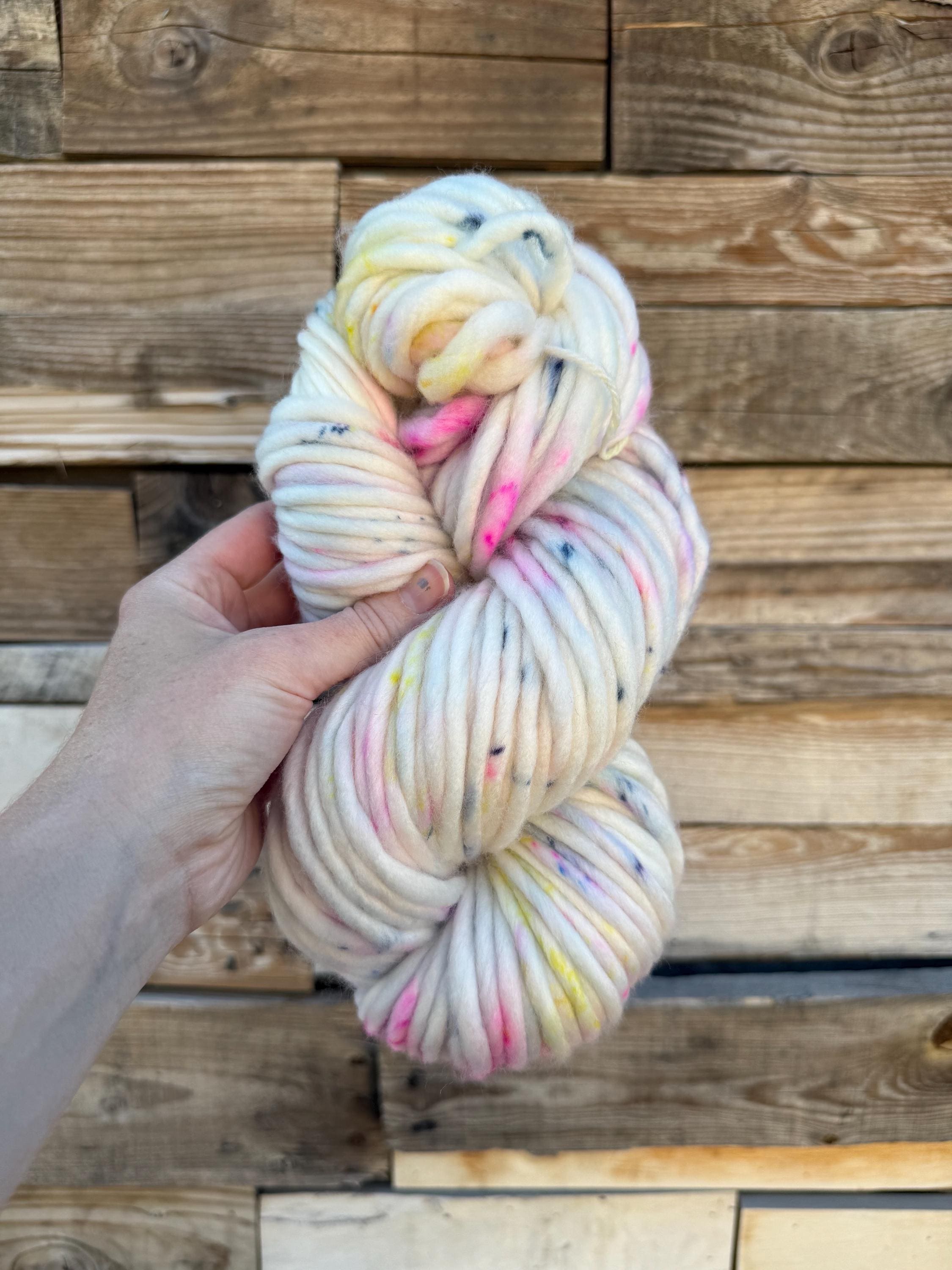 Iridescent Hand dyed super bulky merino wool