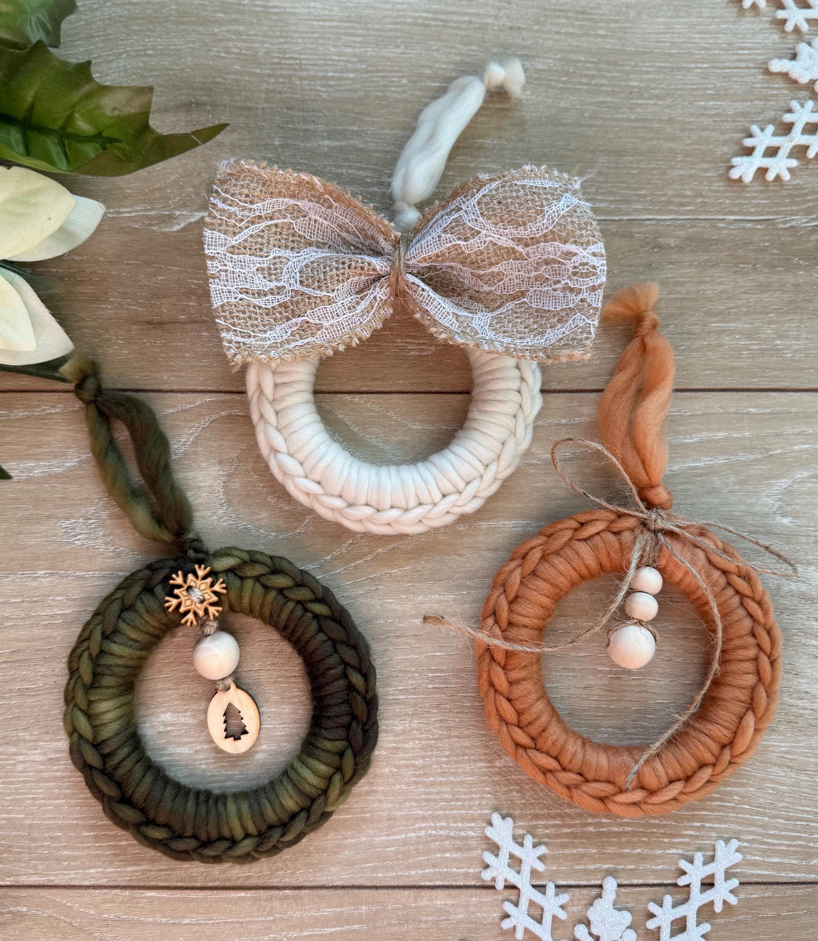 Set of 3 handmade Christmas ornament