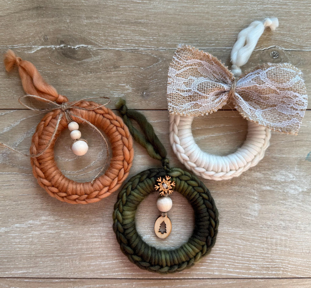 Set of 3 handmade Christmas ornament