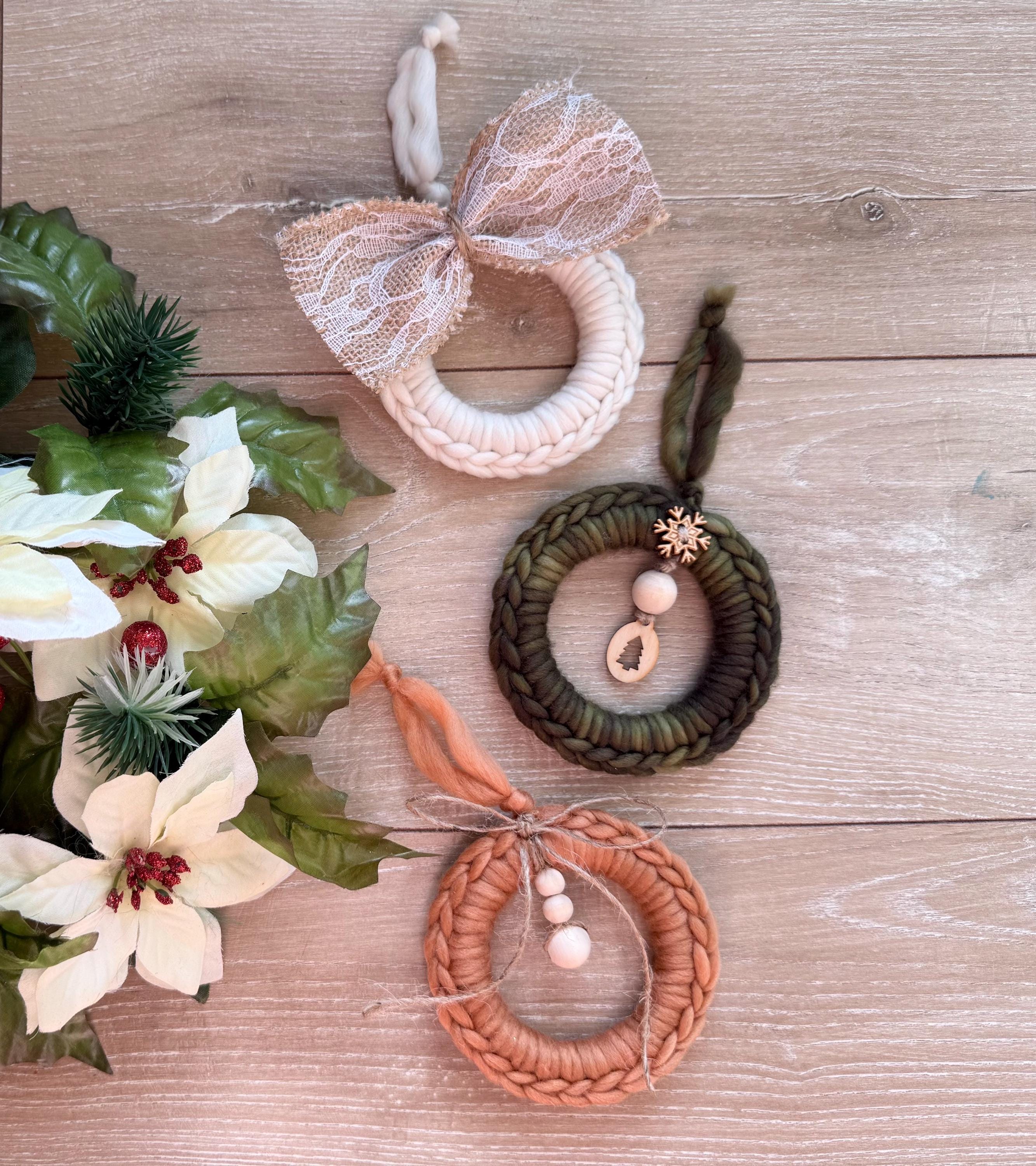 Set of 3 handmade Christmas ornament