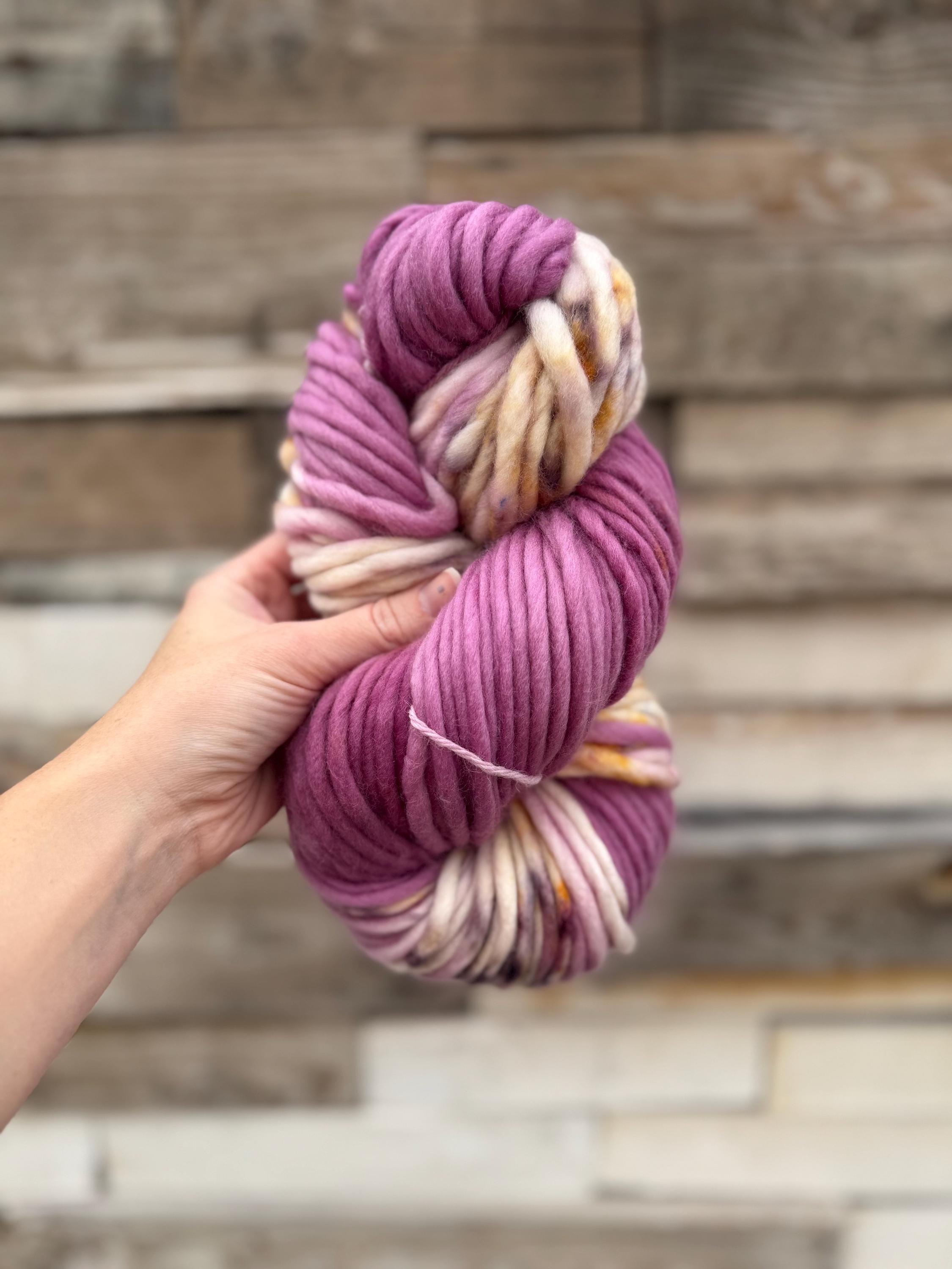 Rustic Berry Hand dyed yarn