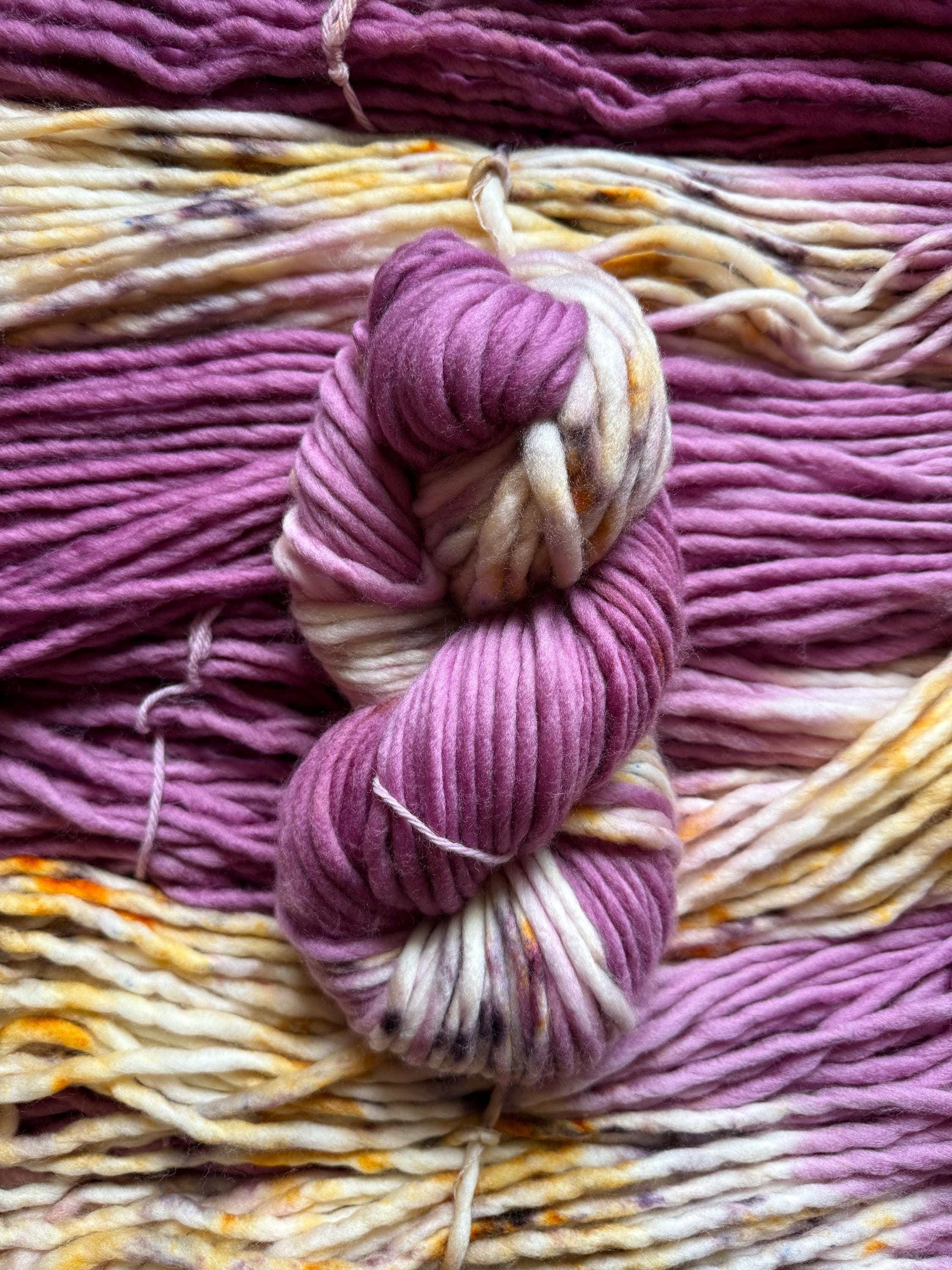 Rustic Berry Hand dyed yarn