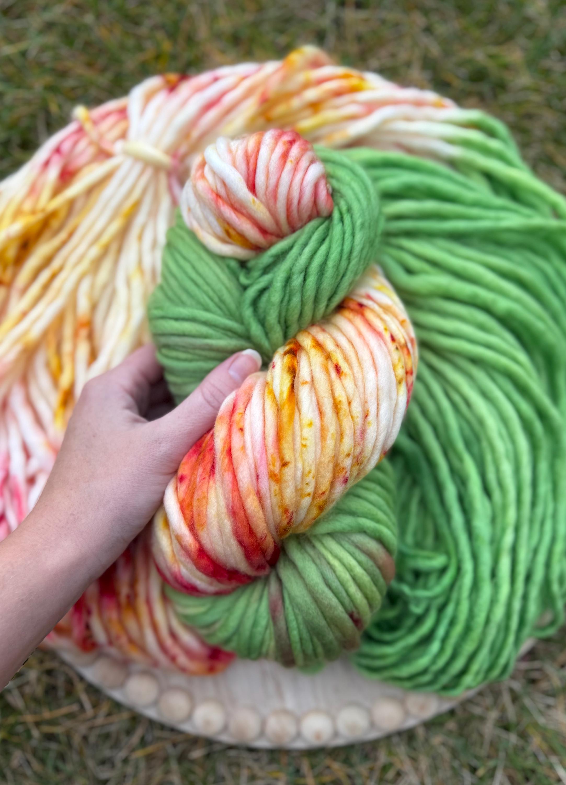 Noel Hand dyed super bulky yarn