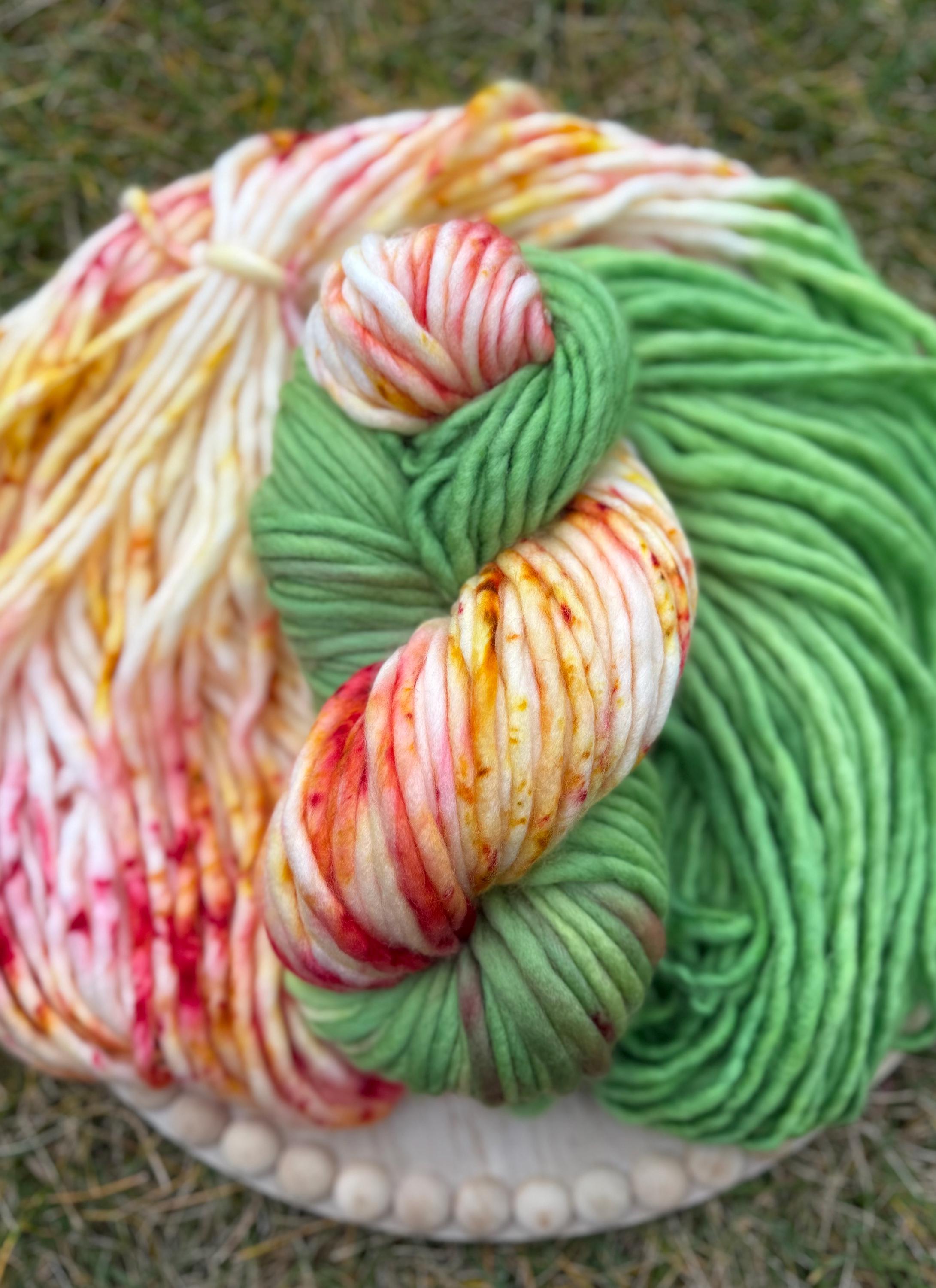Noel Hand dyed super bulky yarn