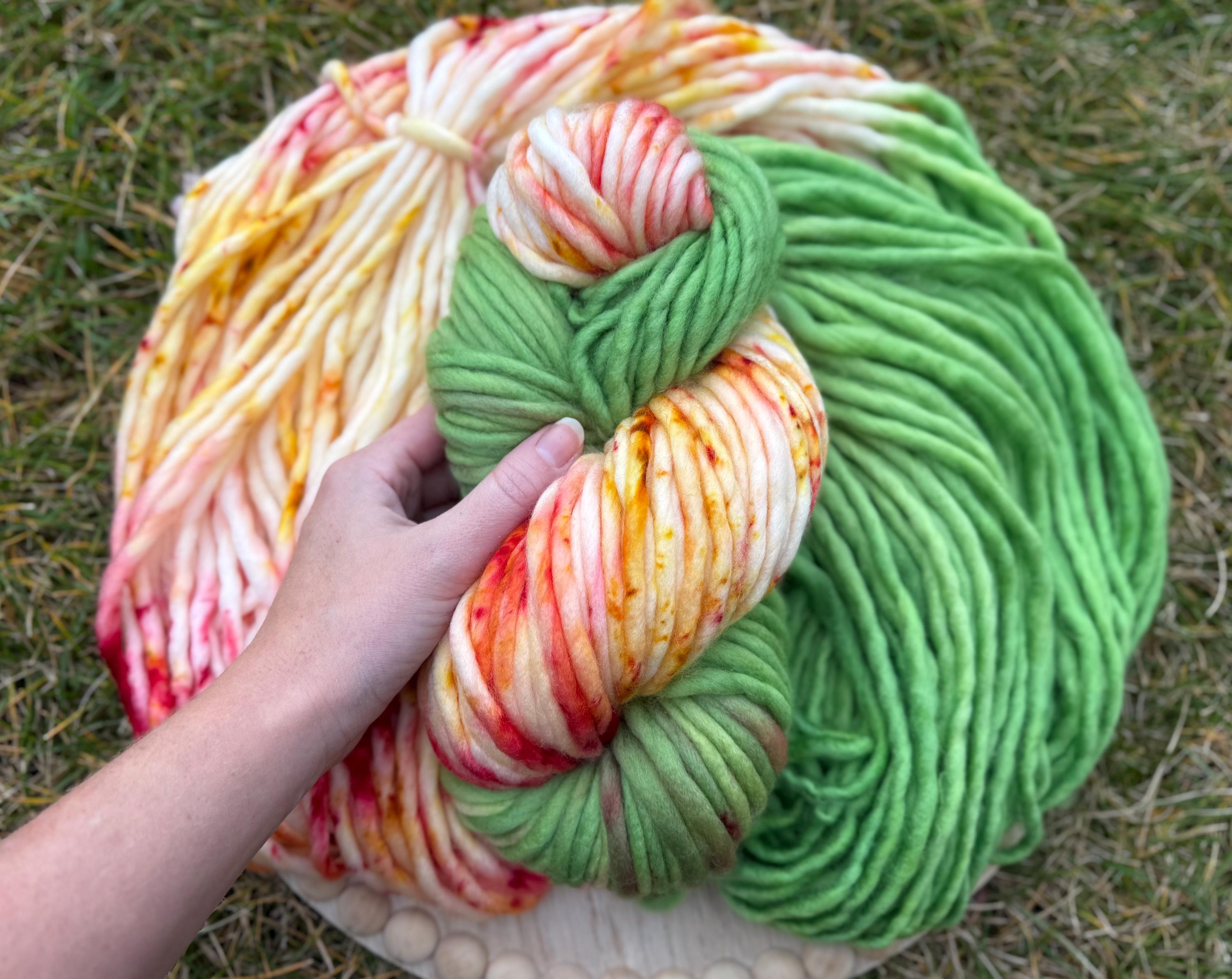 Noel Hand dyed super bulky yarn