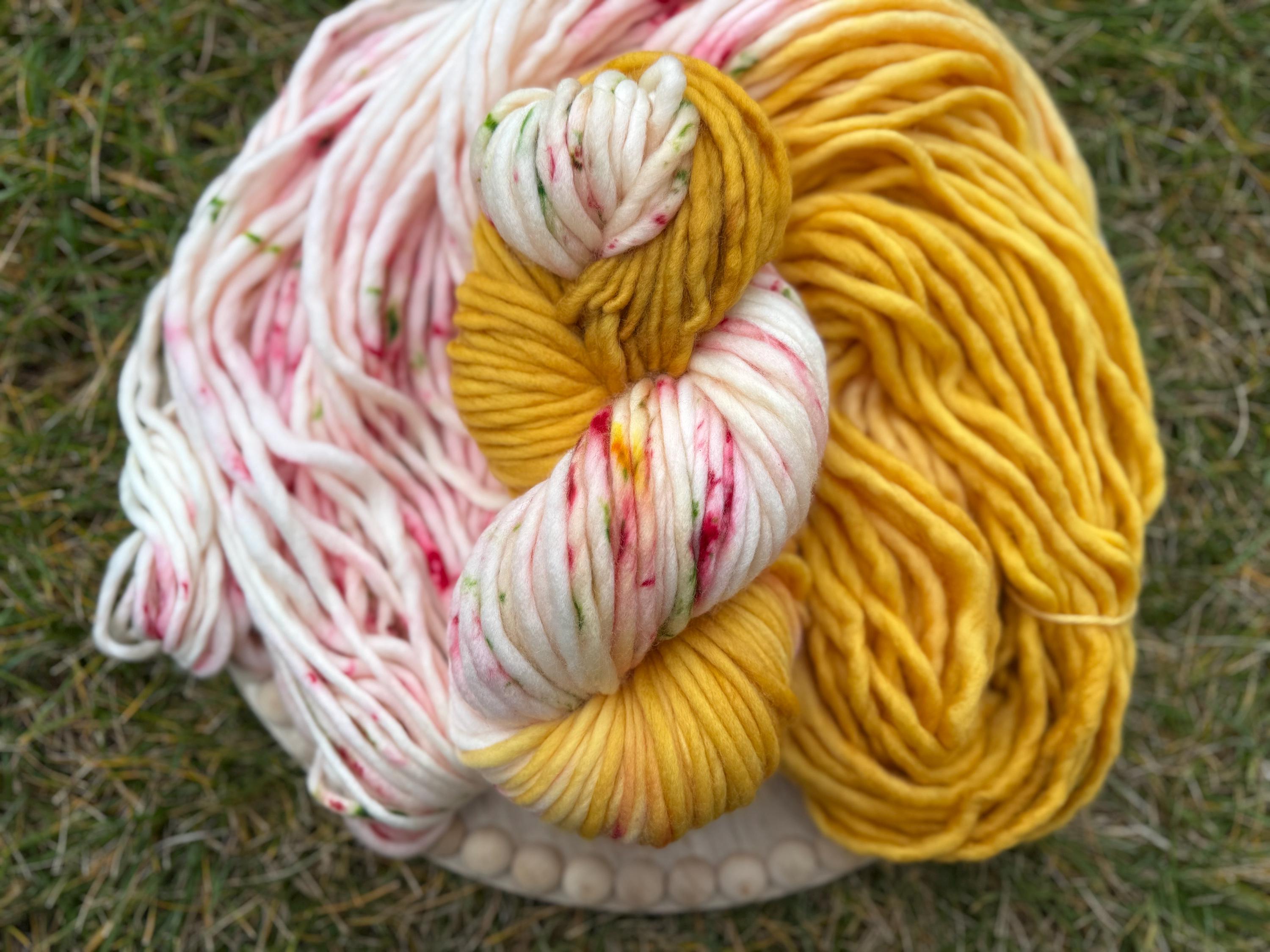 Eve merino wool hand dyed yarn