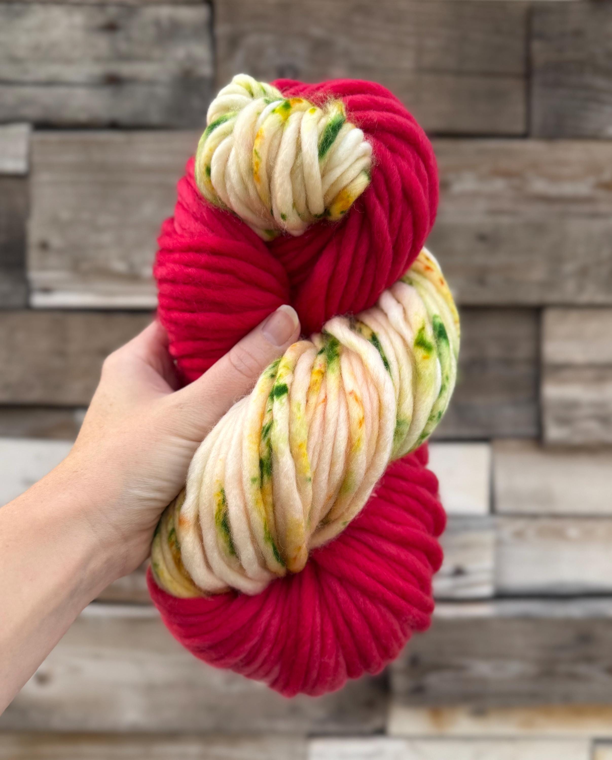 Carol Hand dyed super bulky merino wool yarn