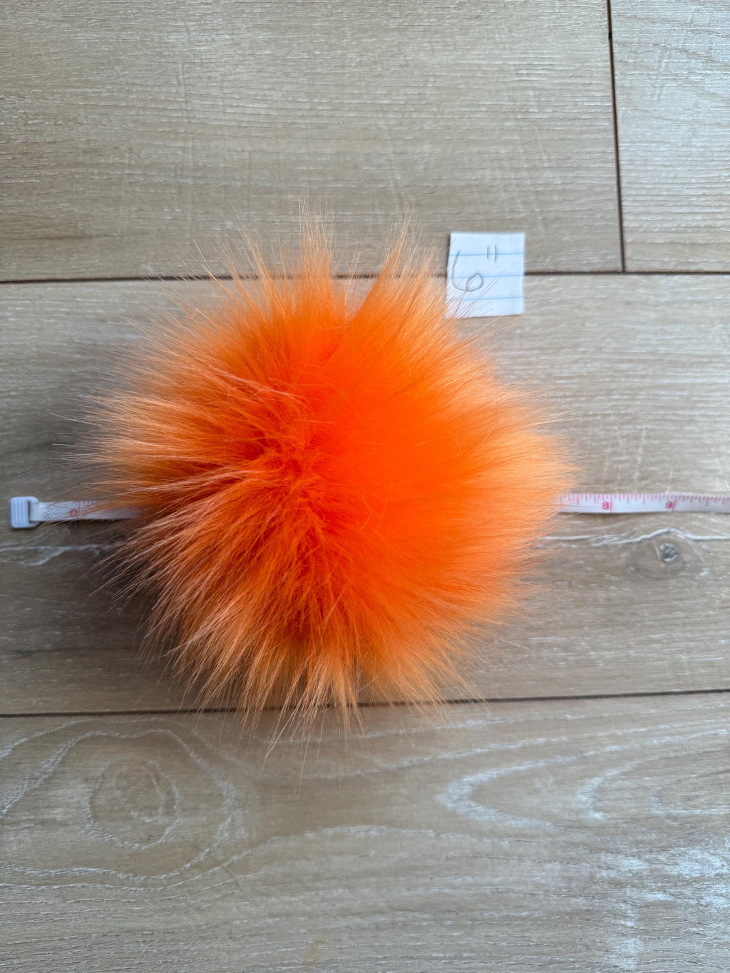 Orange Pom faux fur pom pom
