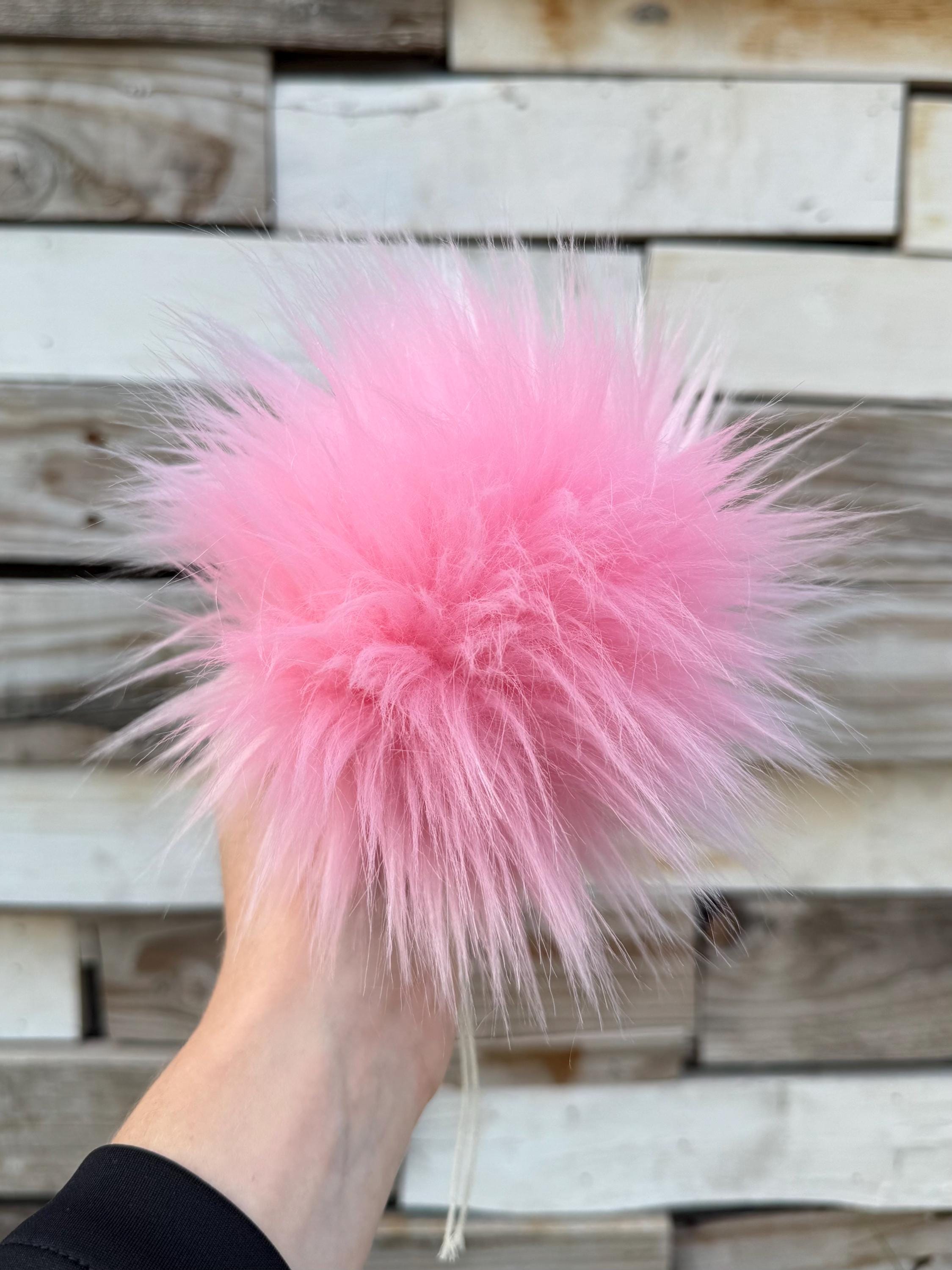 Bubblegum Pom Pom faux fur