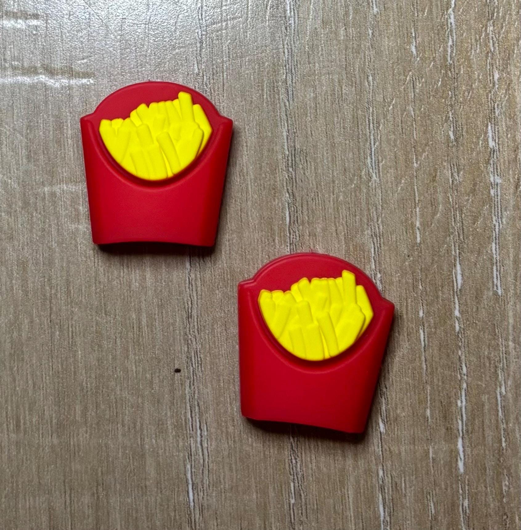 French fries needle stoppers for knitting needles