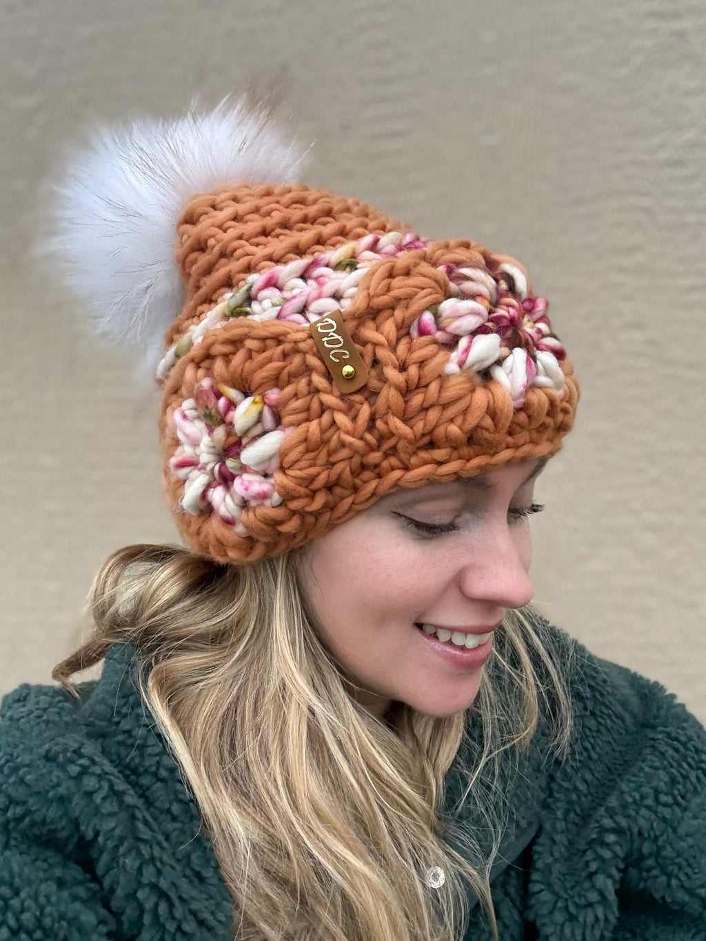 Slouchy Crochet luxury beanie