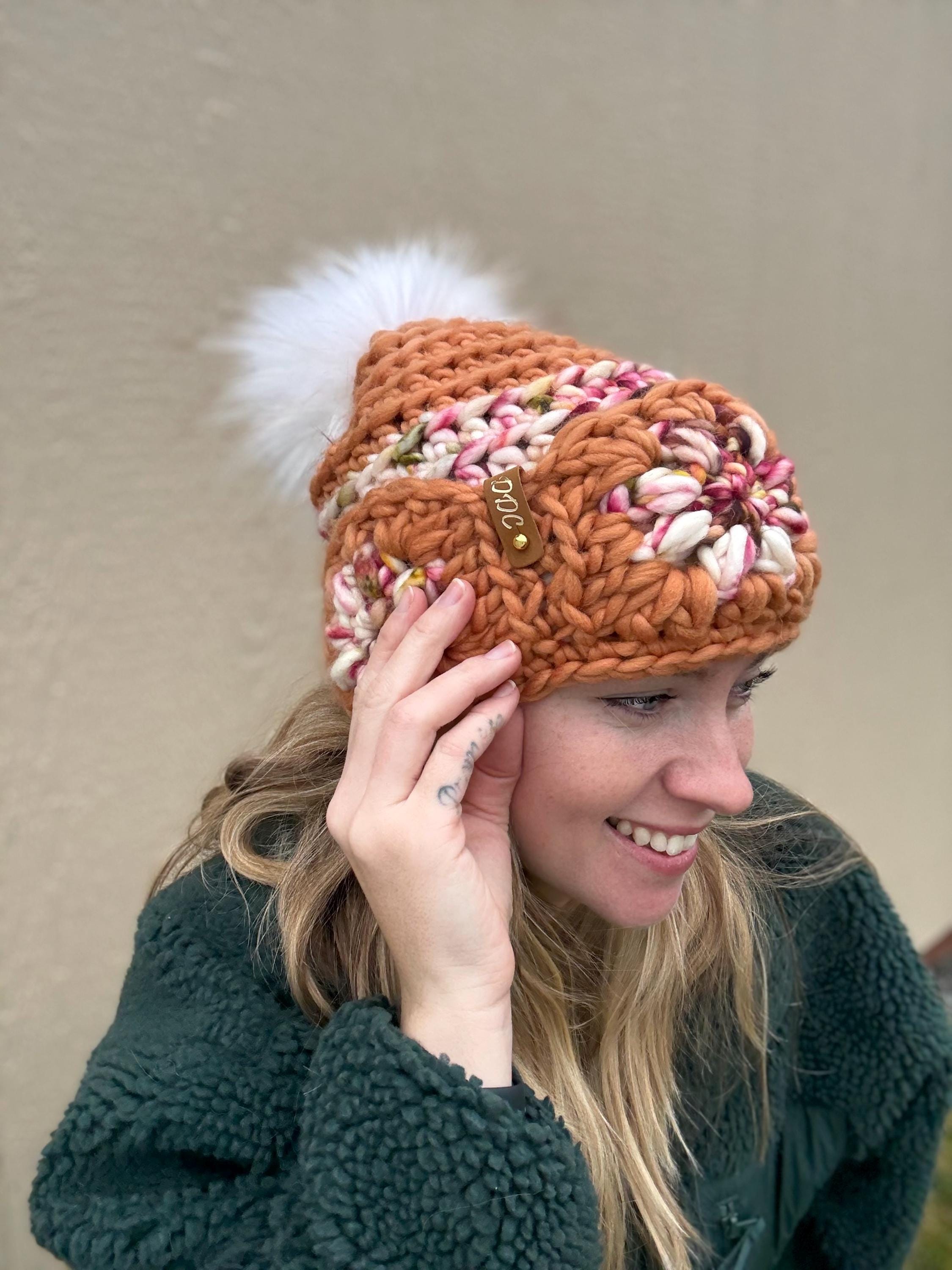 Slouchy Crochet luxury beanie