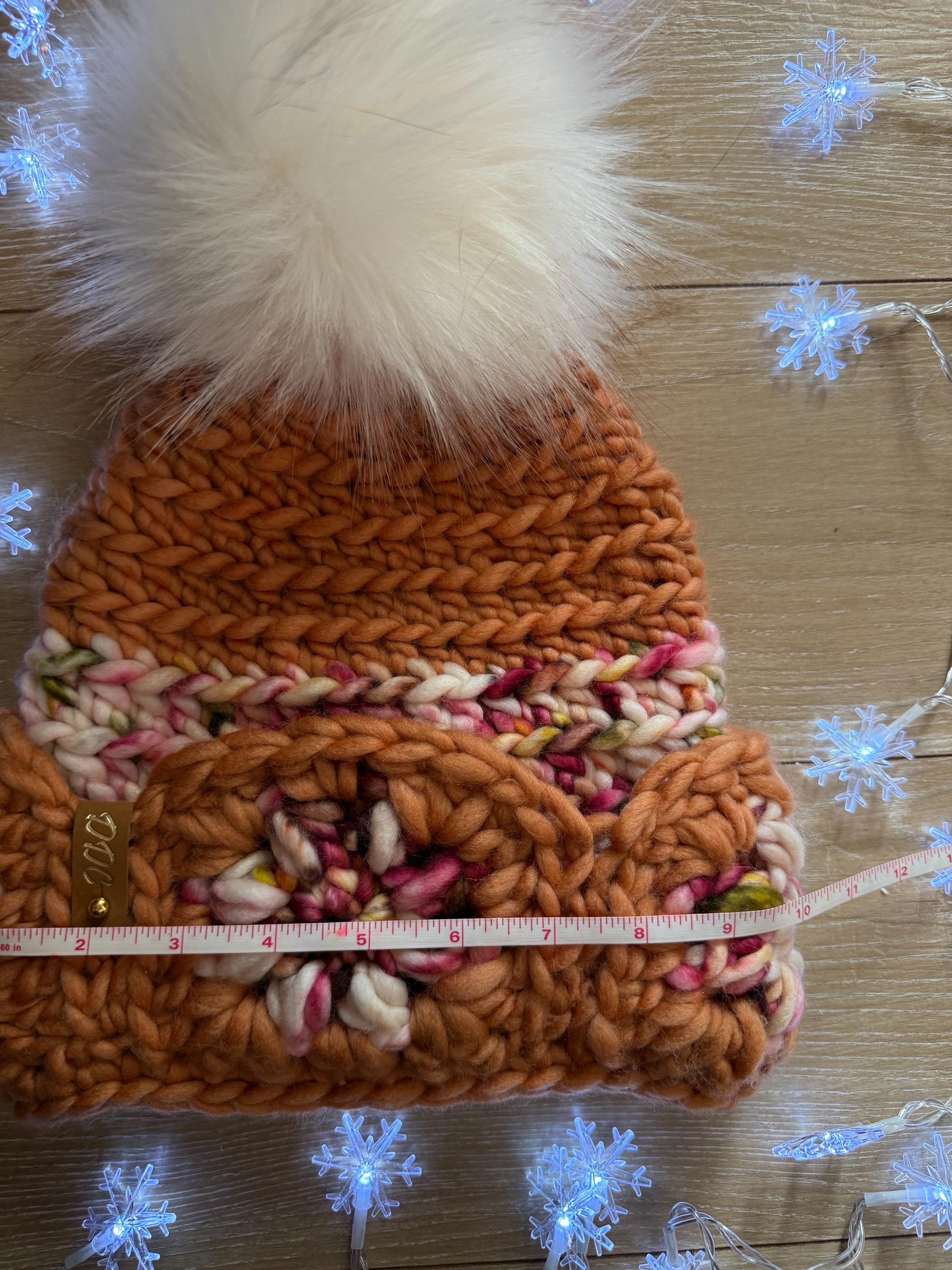 Slouchy Crochet luxury beanie