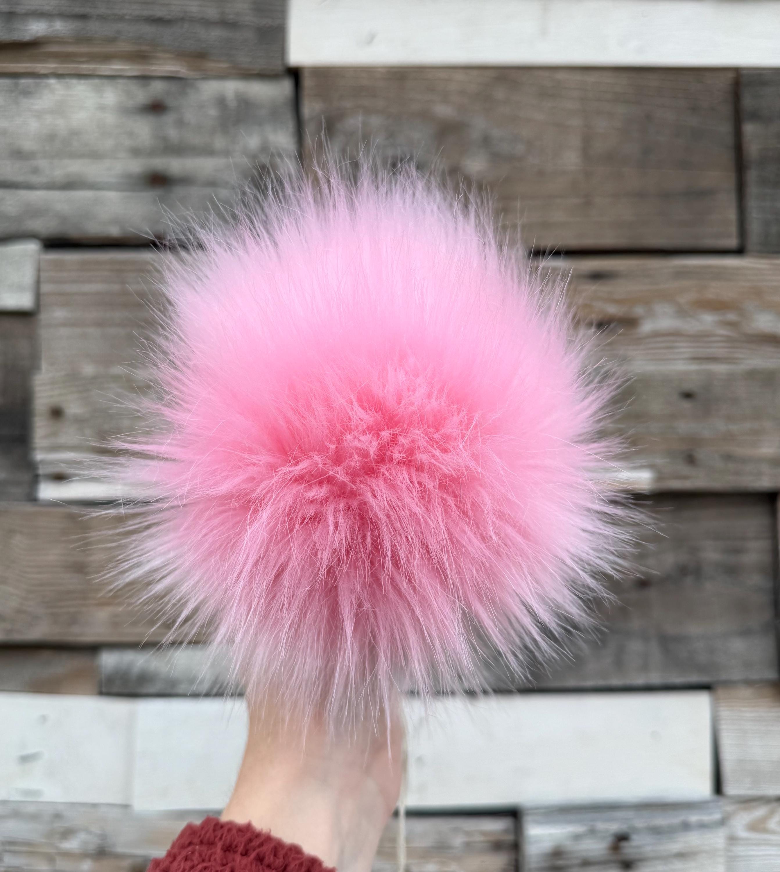 Bubblegum Pom Pom faux fur