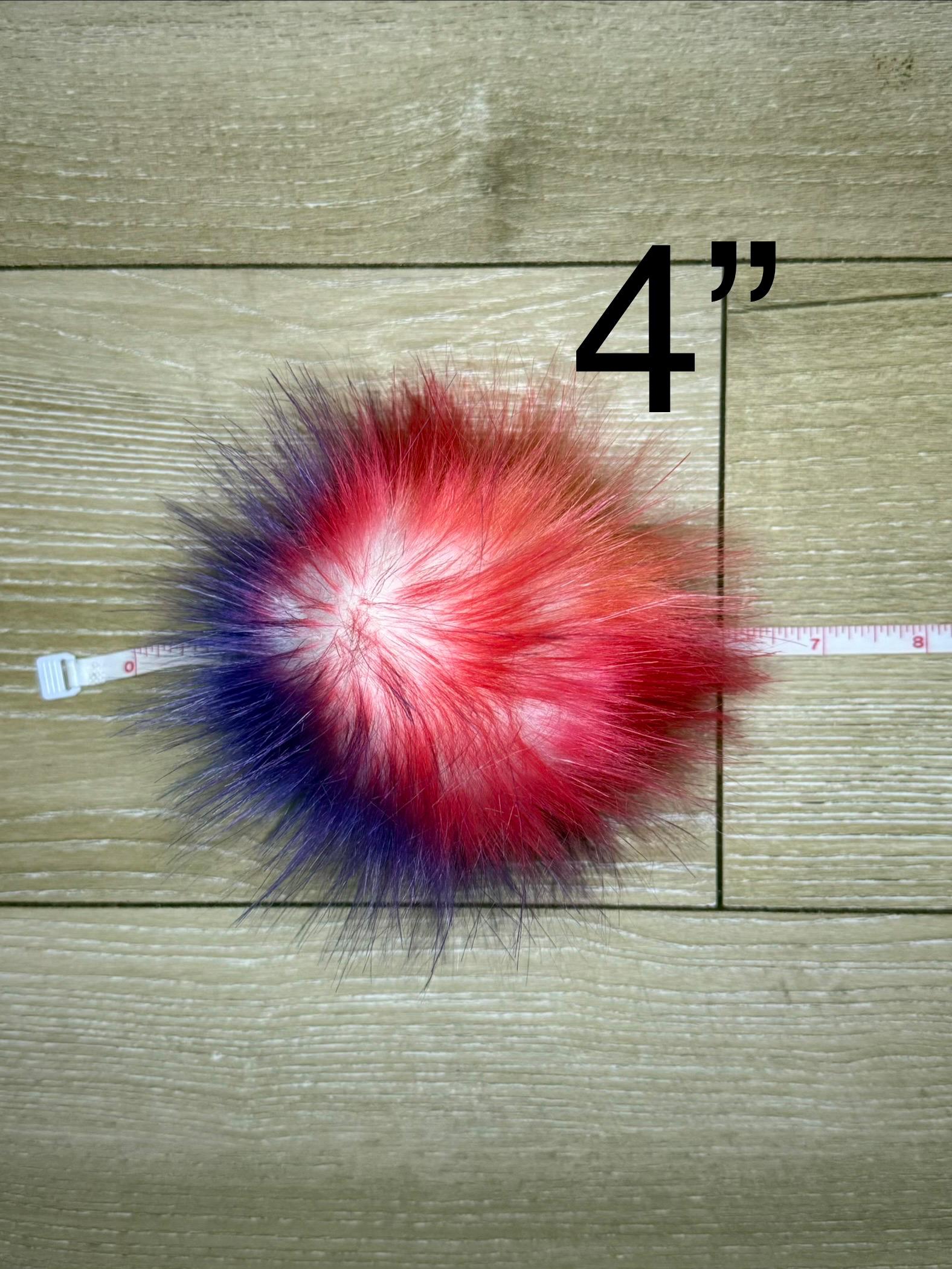 Neon nova faux fur Pom Pom