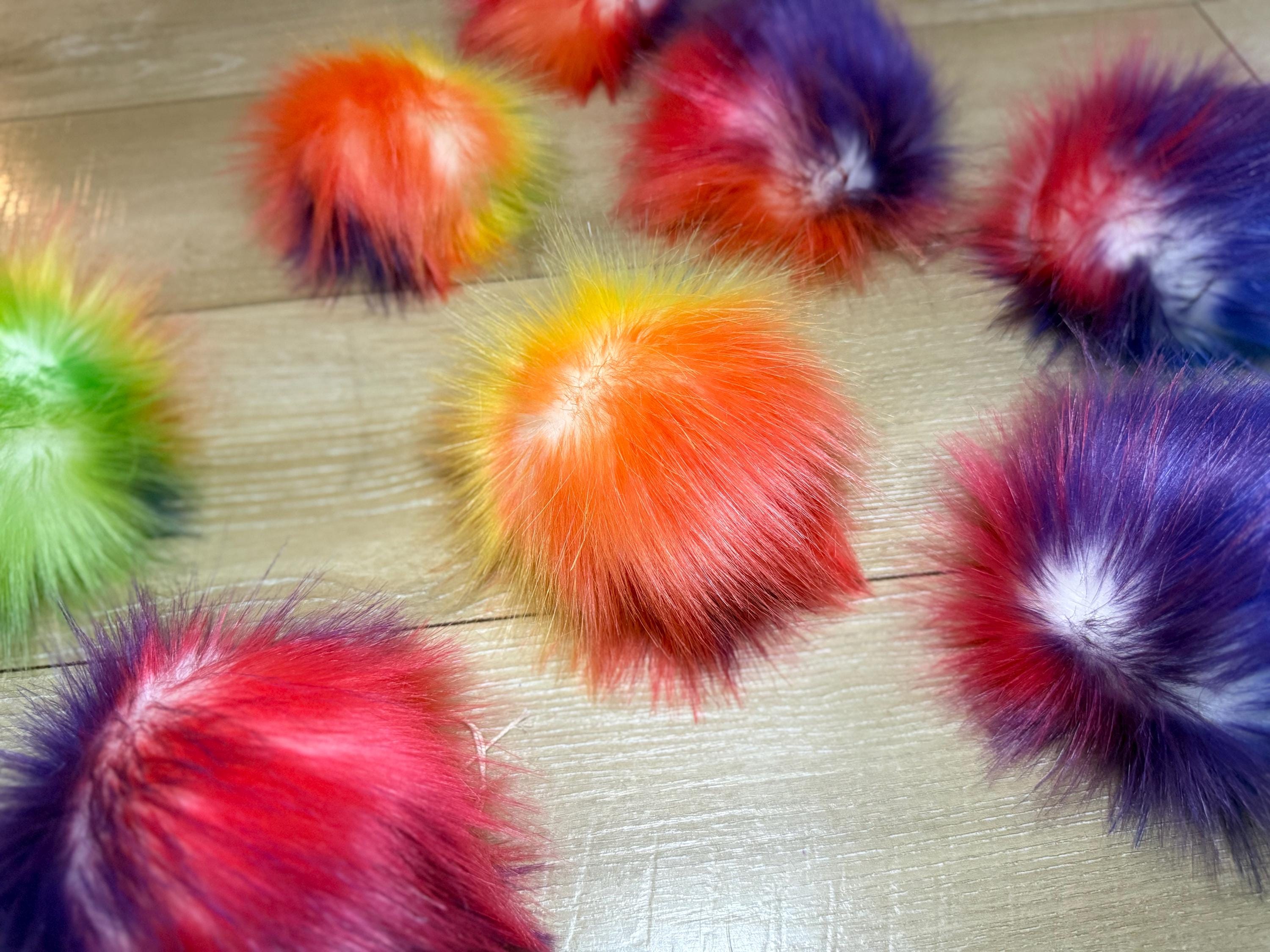 Neon nova faux fur Pom Pom