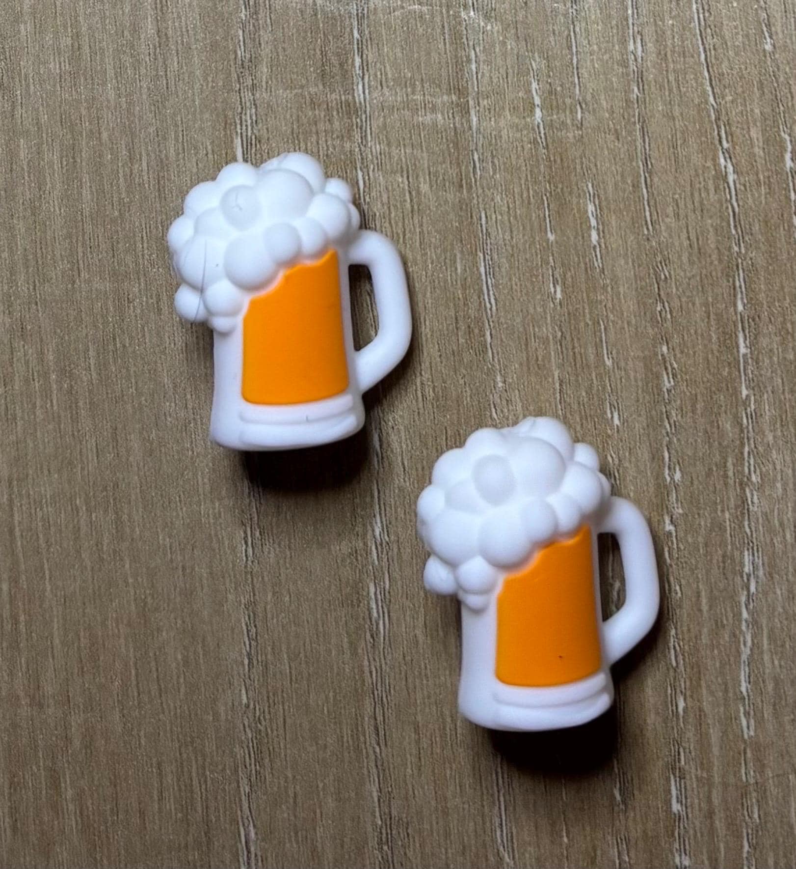 Beer needle stoppers for knitting needles