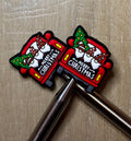 Christmas tree truck needle stoppers for knitting needles