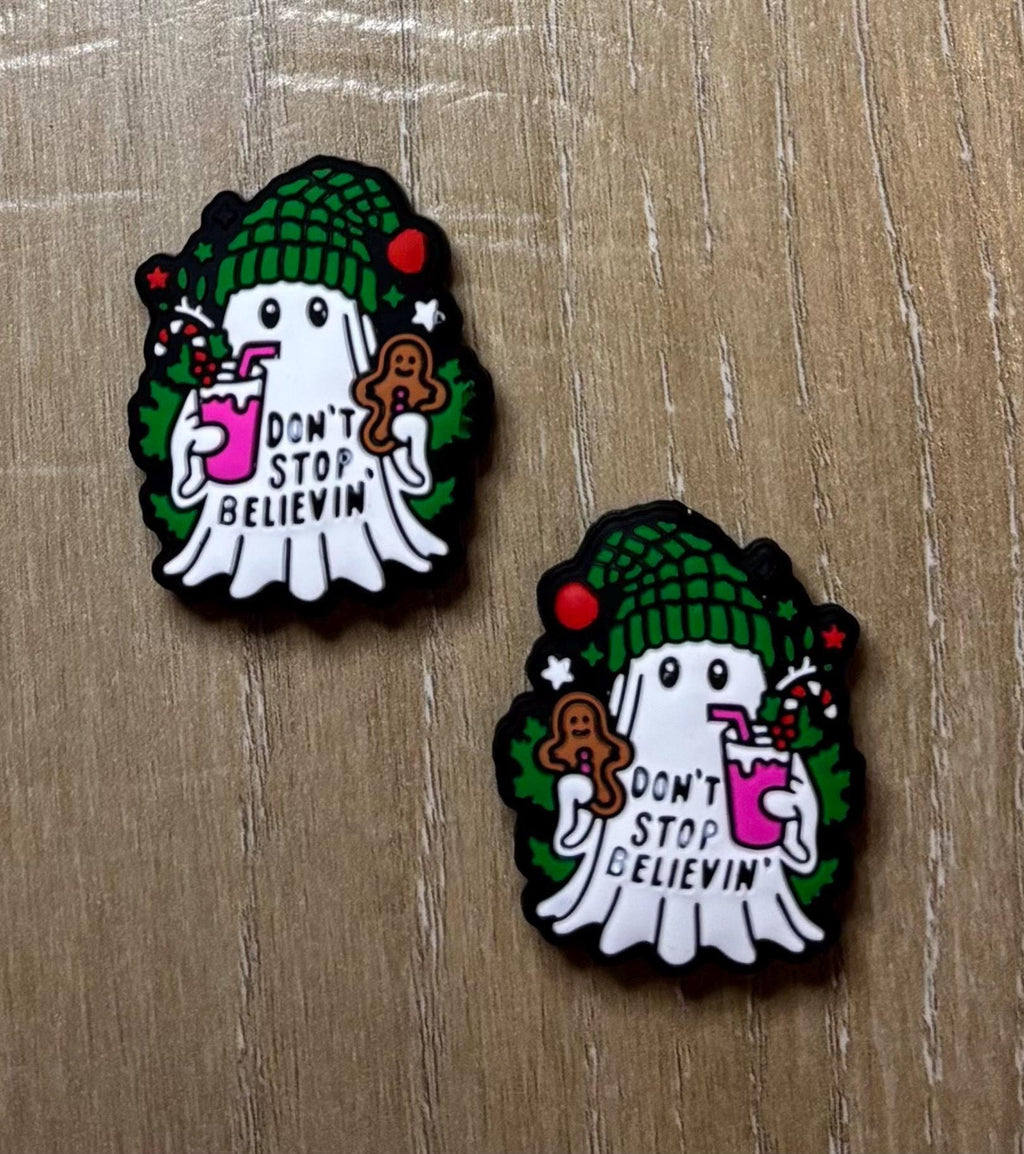 Christmas ghost needle stoppers for knitting needles