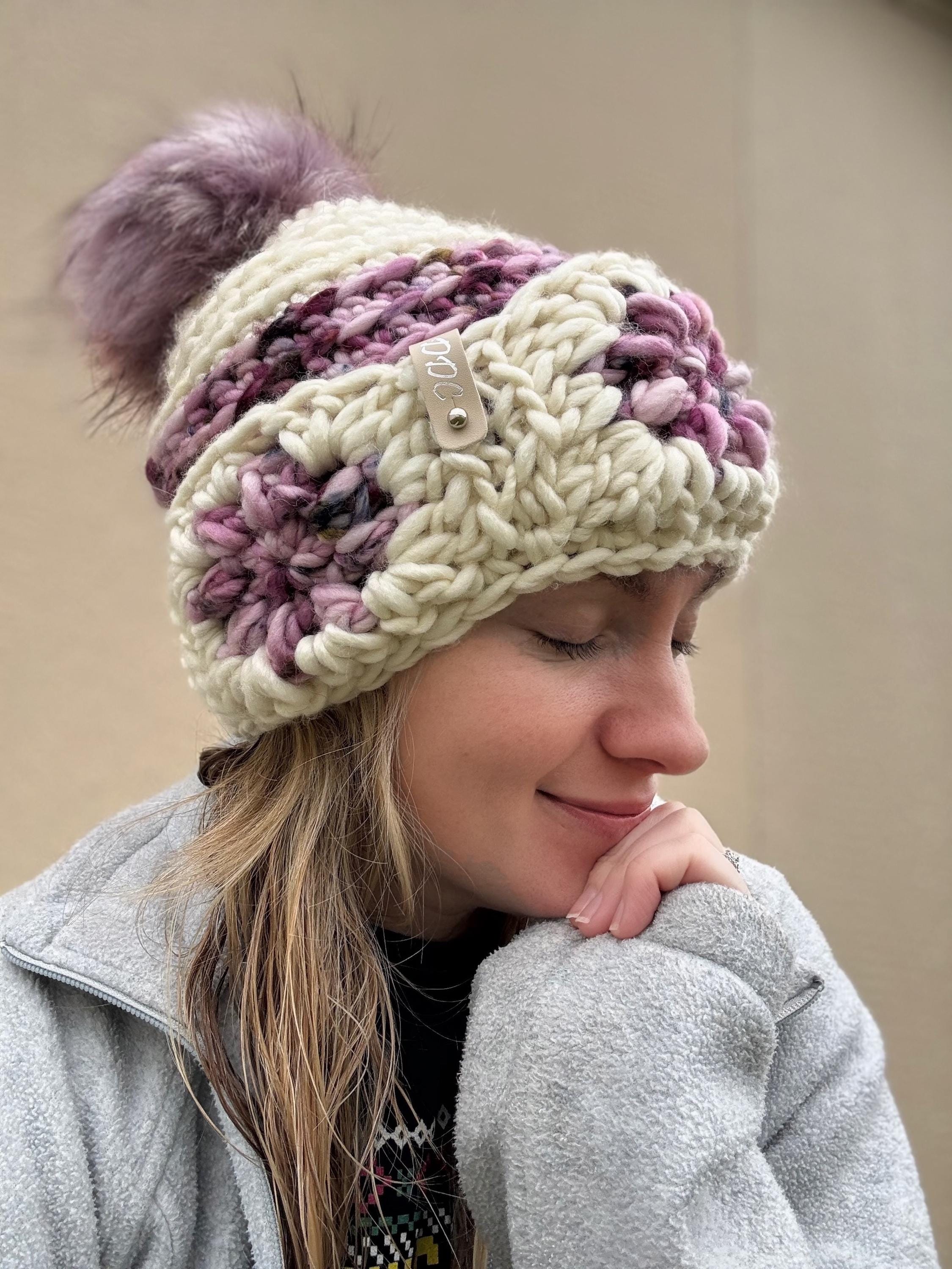 Slouchy Crochet luxury beanie