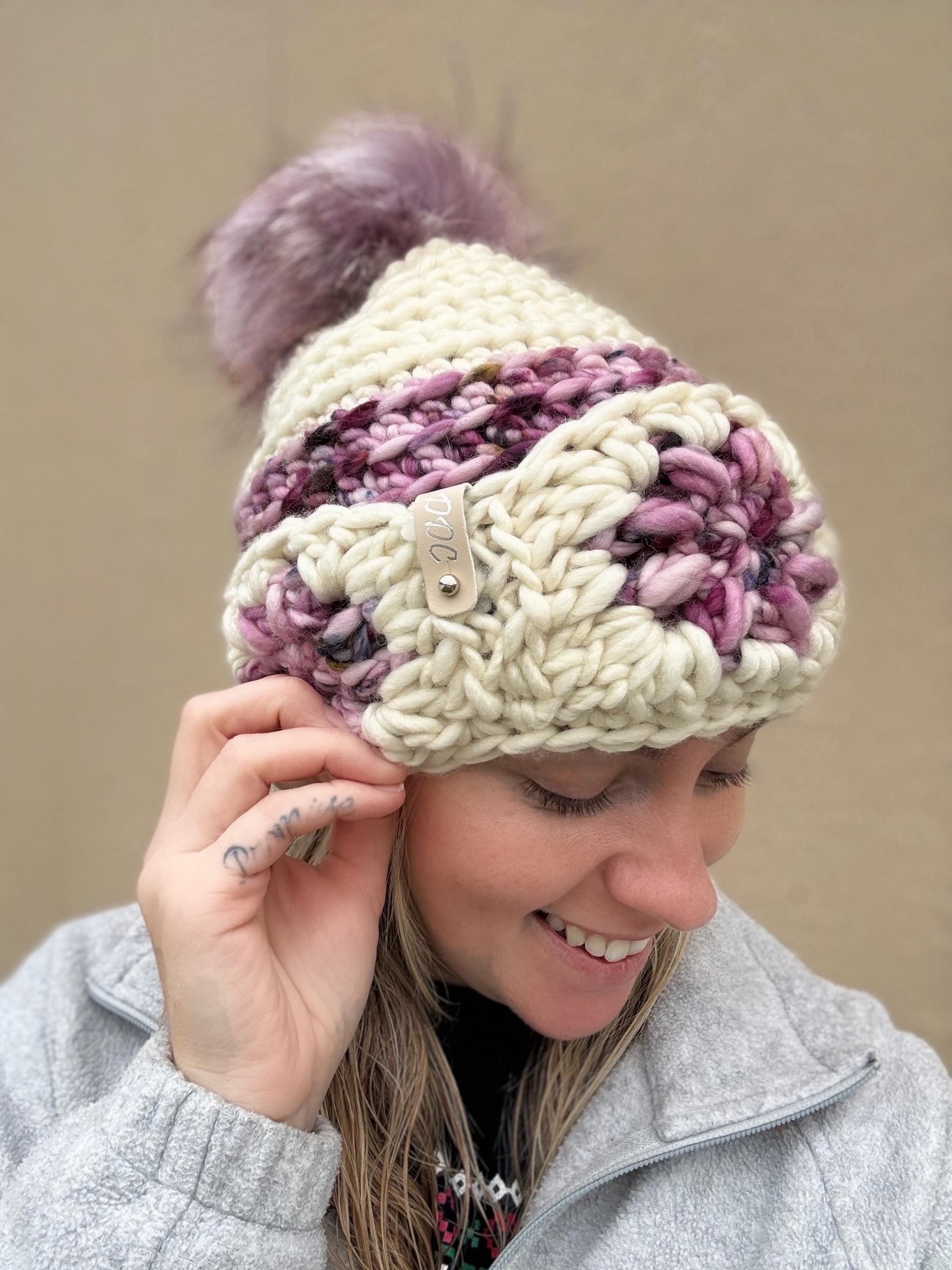 Slouchy Crochet luxury beanie