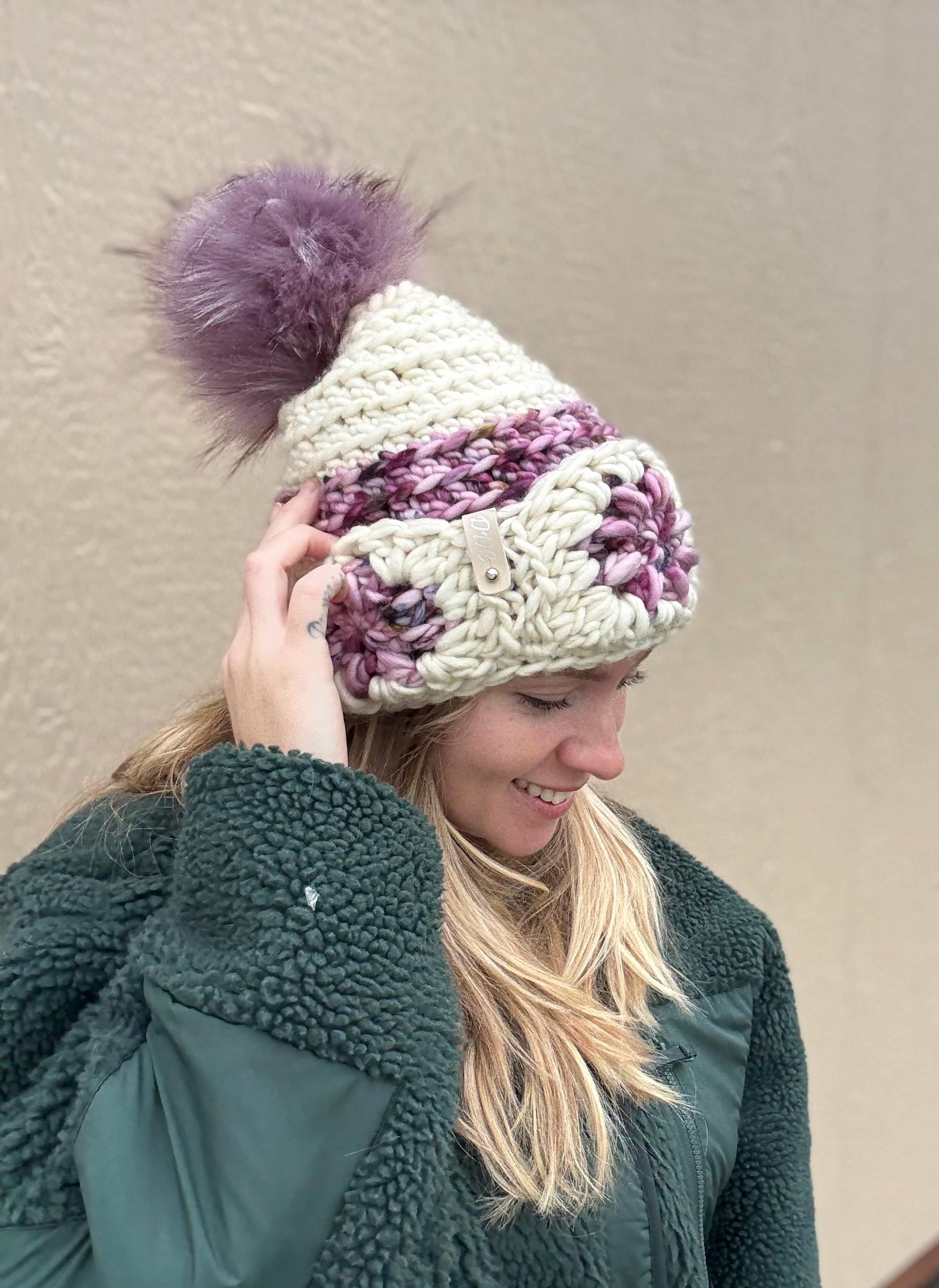 Slouchy Crochet luxury beanie