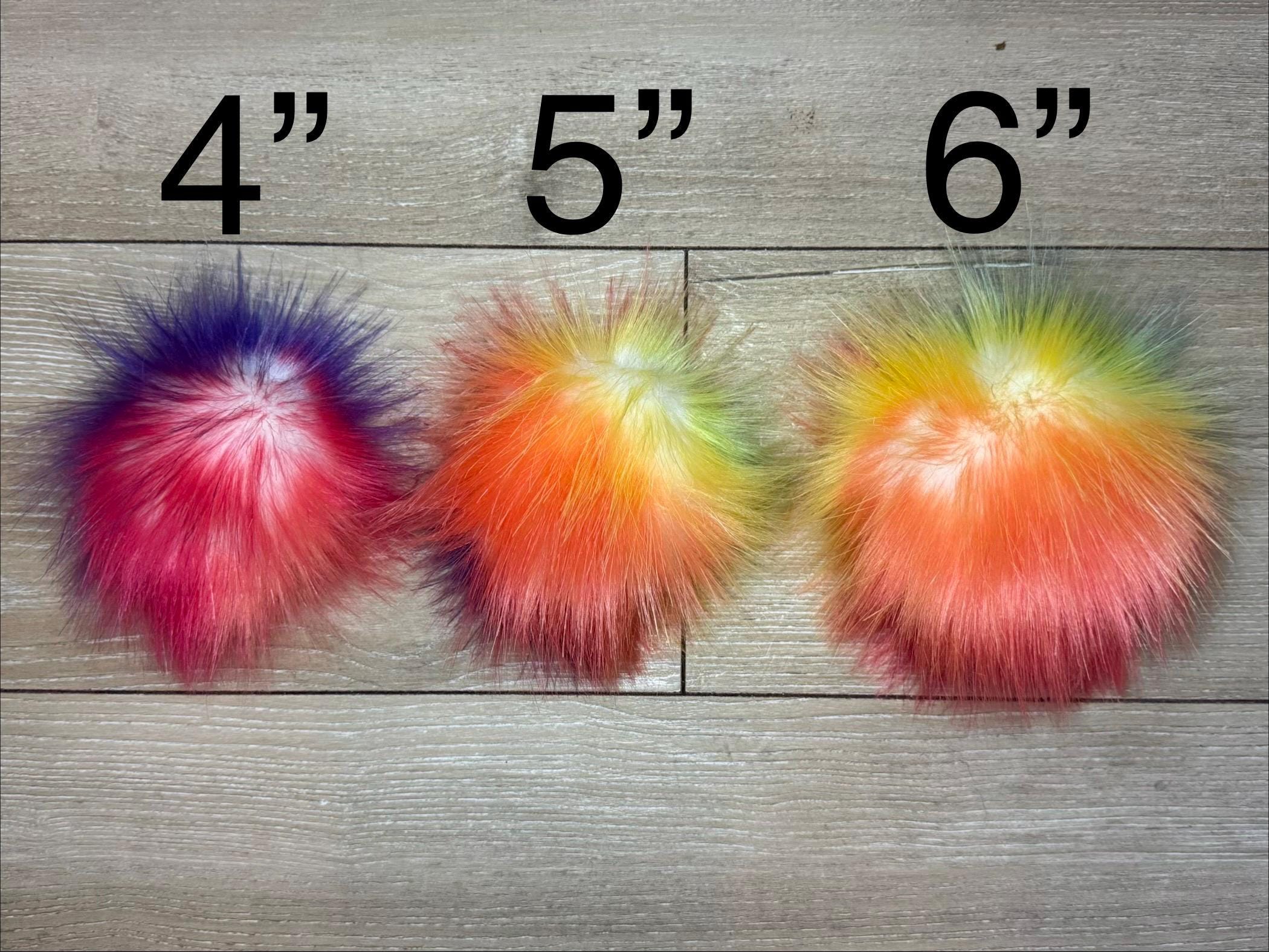 Neon nova faux fur Pom Pom