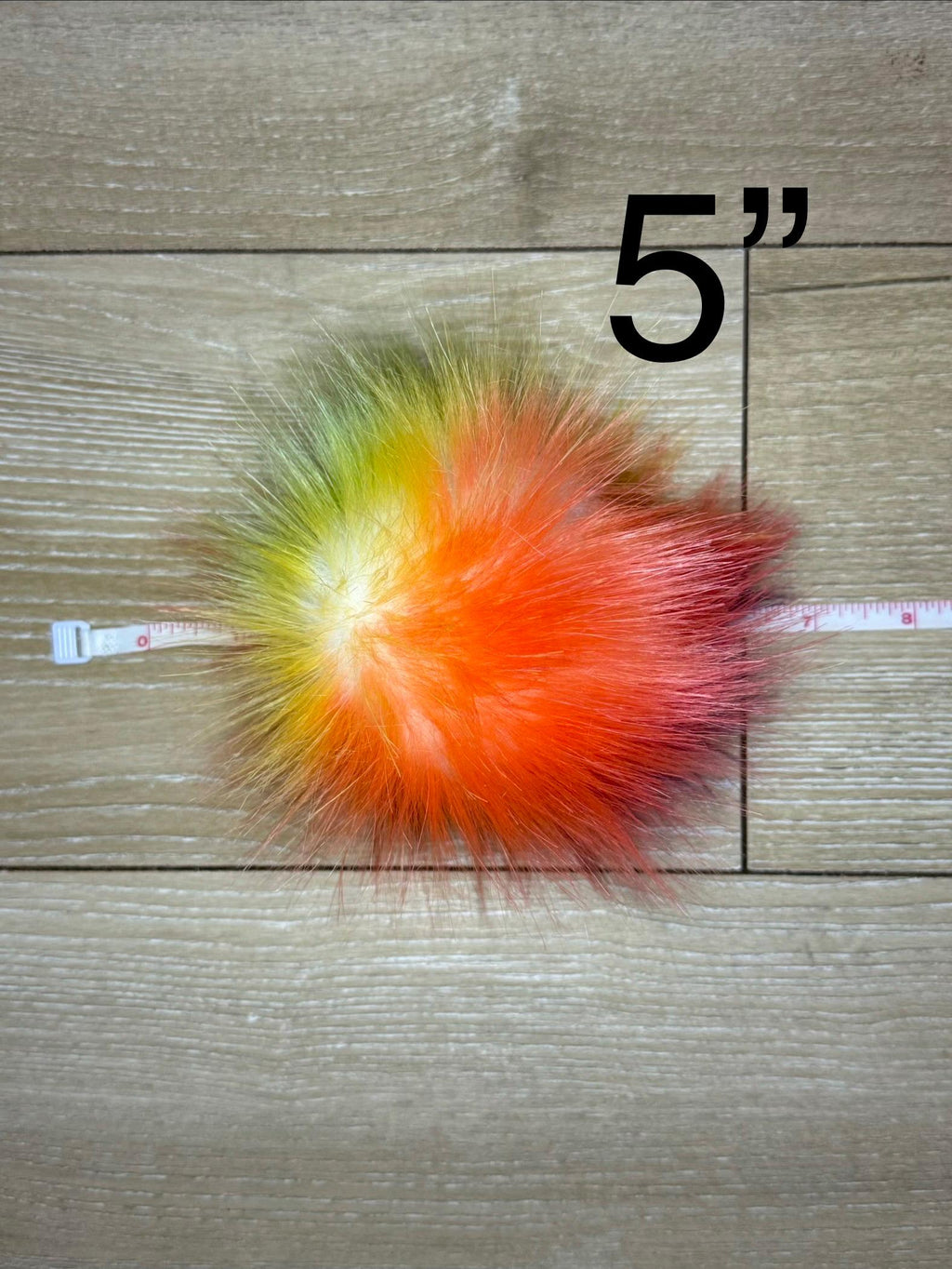 Neon nova faux fur Pom Pom