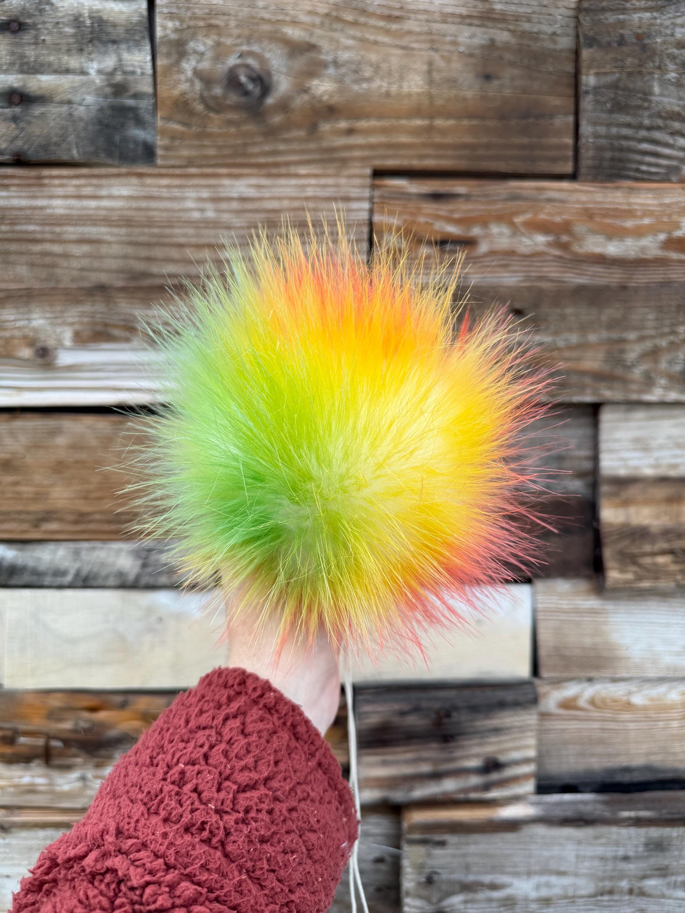 Neon nova faux fur Pom Pom