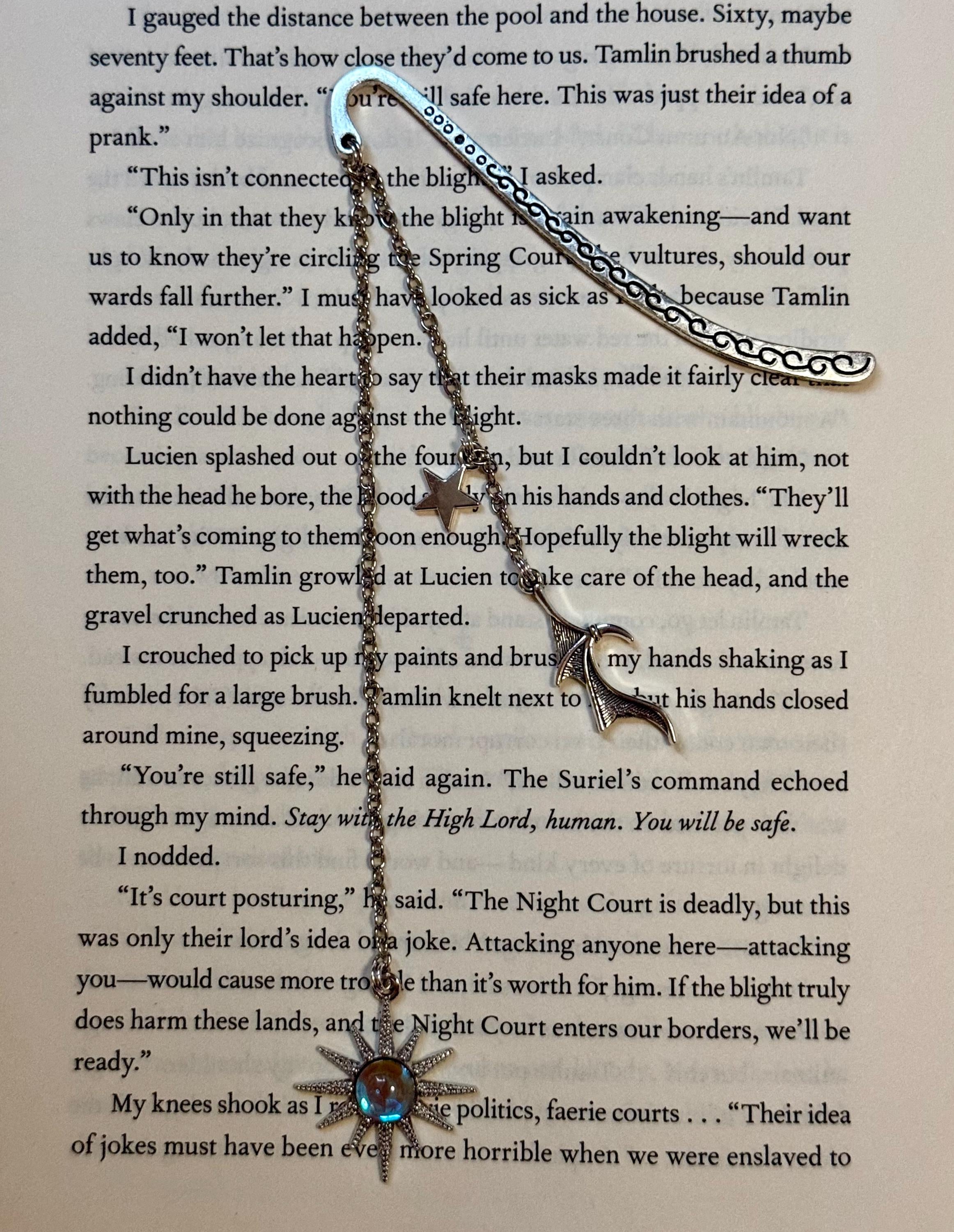 Handmade metal bookmark