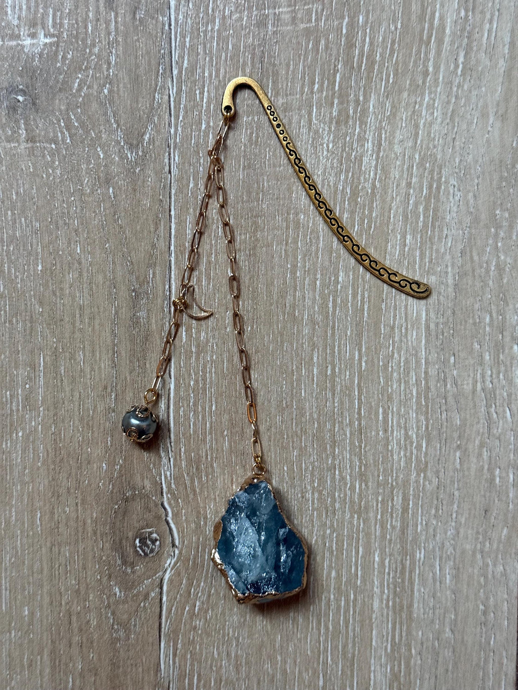 Handmade metal bookmark