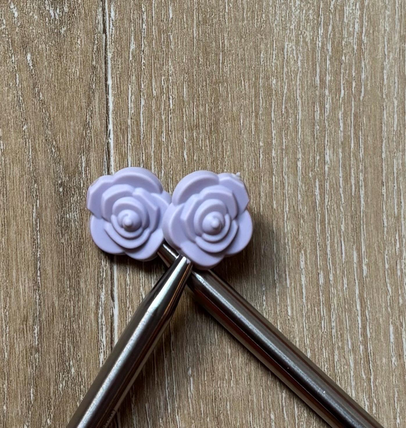 Rose needle stoppers stitch stopper for knitting needles