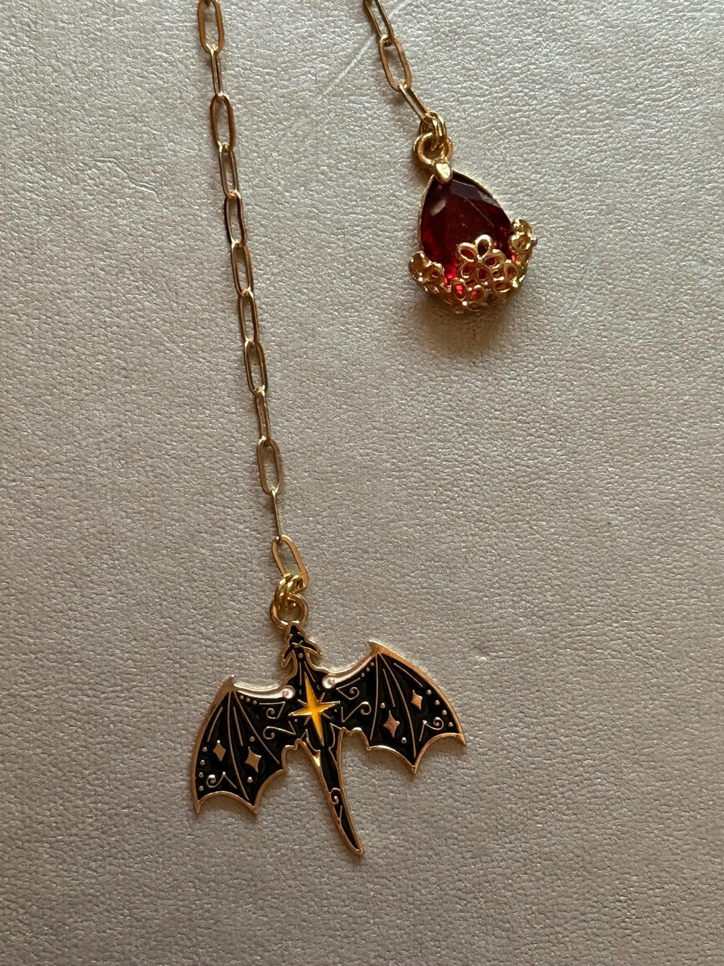 Handmade metal bookmark dragon