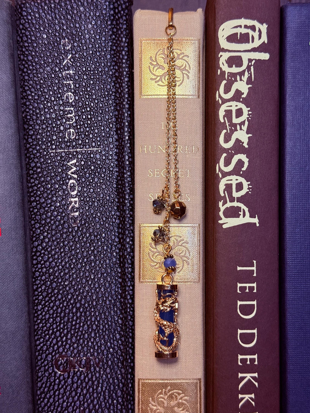 Handmade metal bookmark