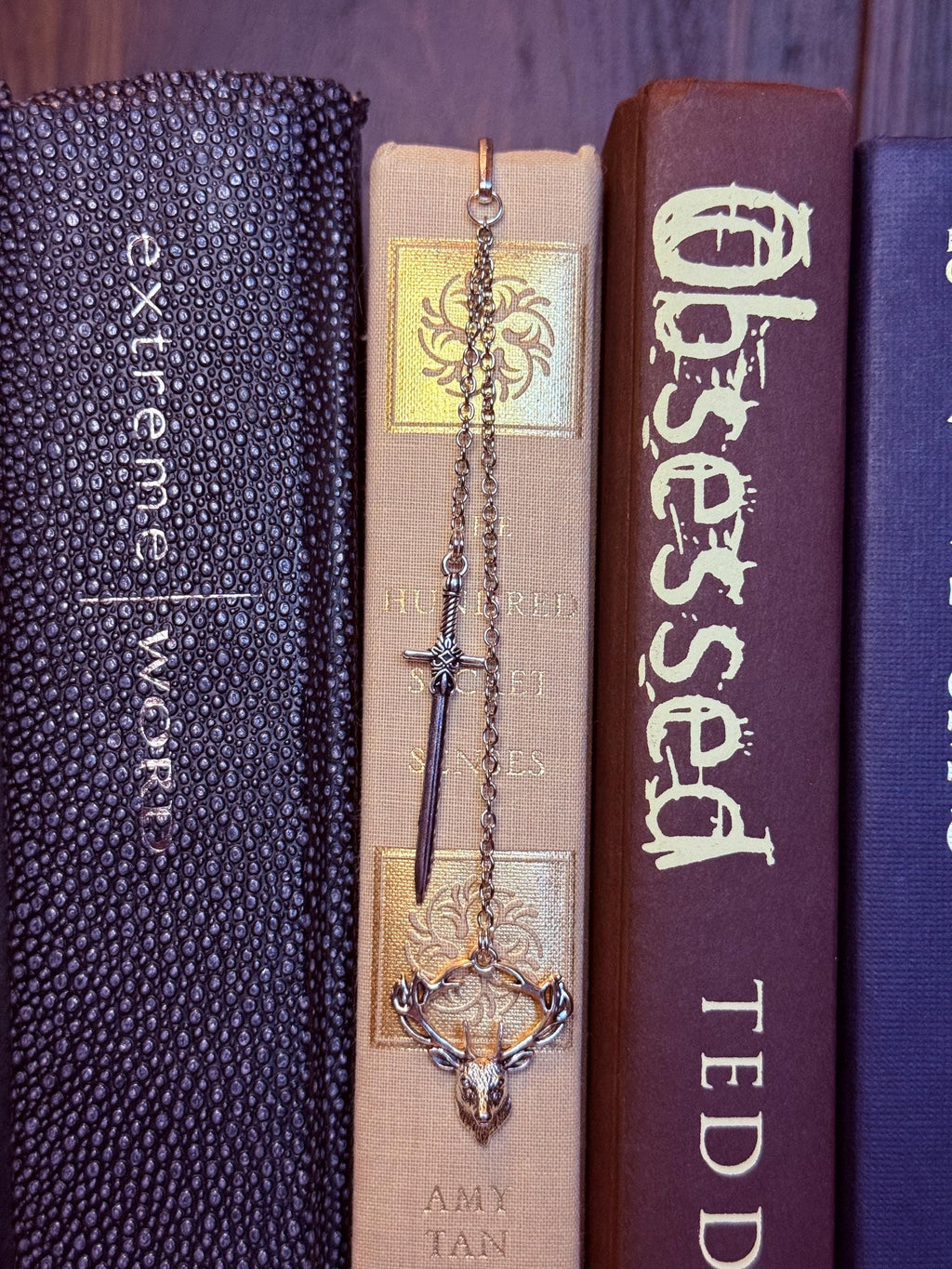 Handmade metal bookmark