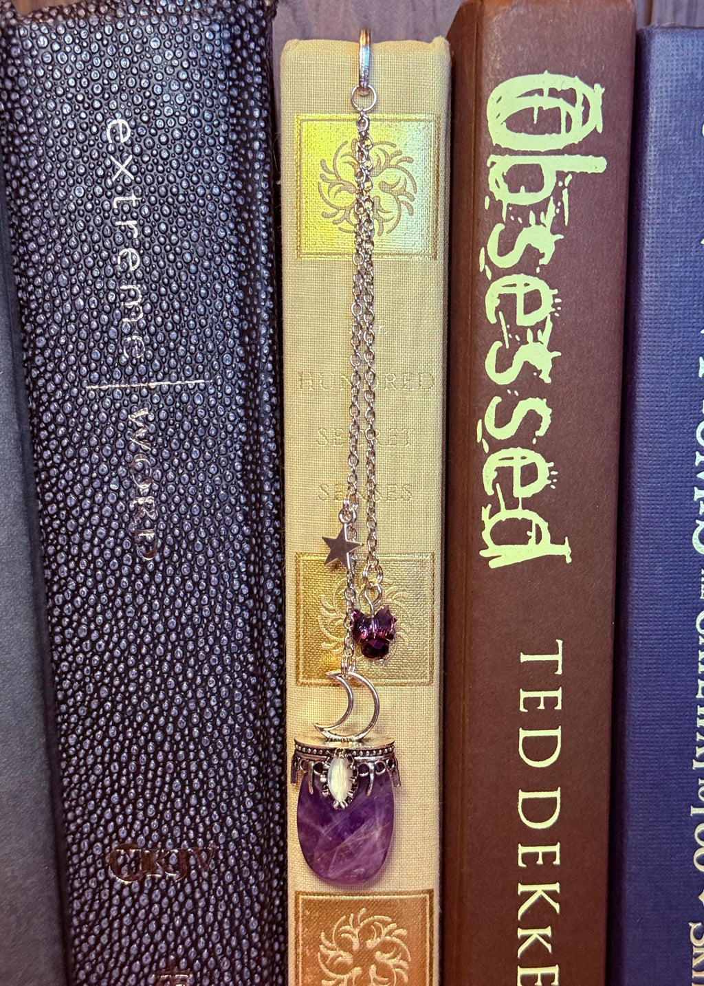 Handmade metal bookmark