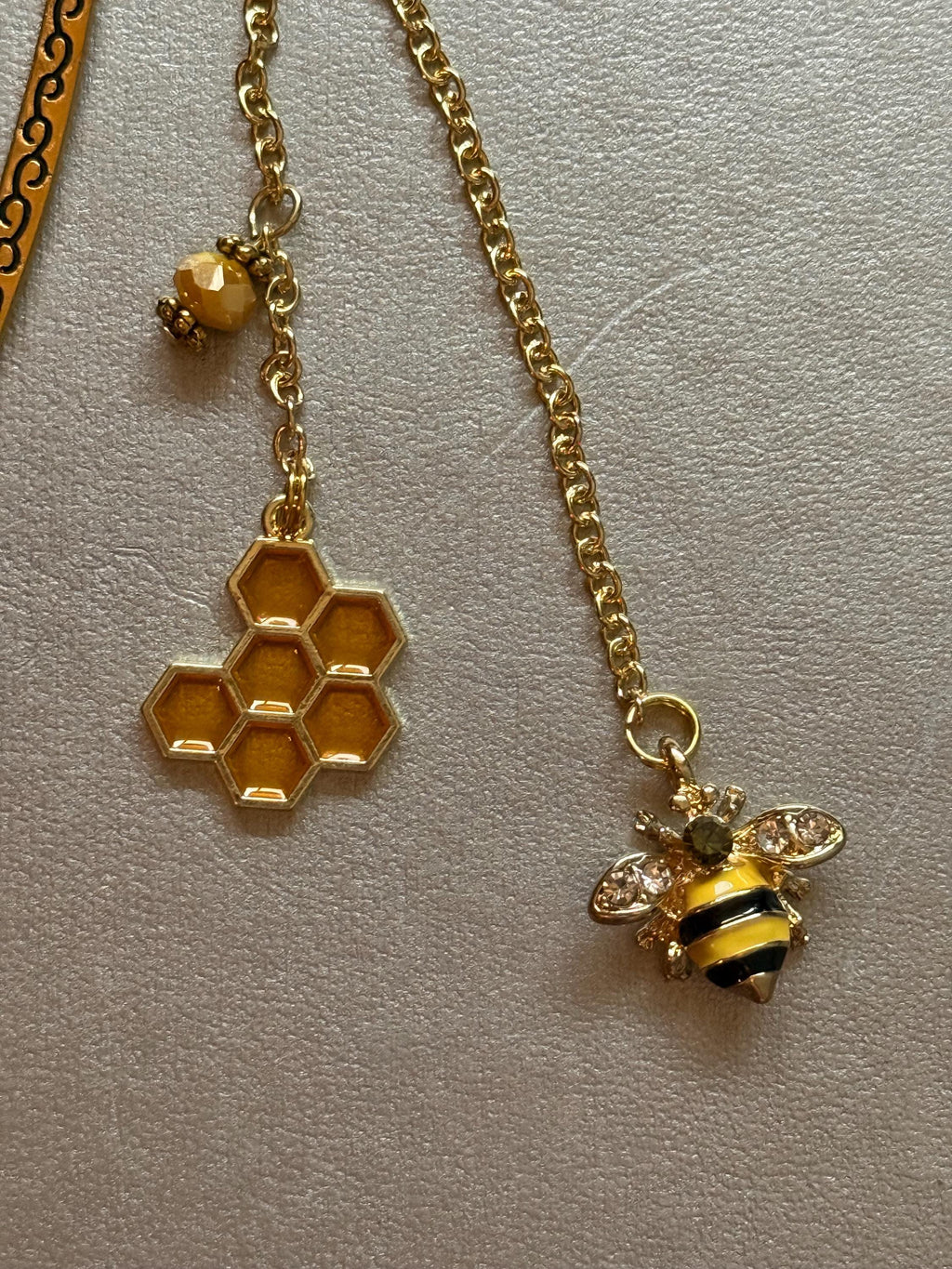 Handmade metal bookmark