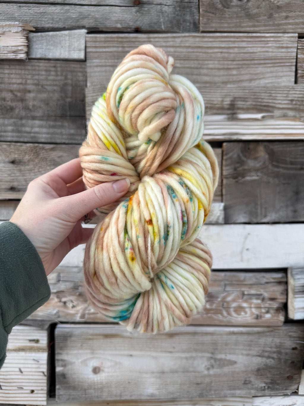 Elain Hand dyed super bulky merino wool yarn