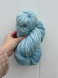 Morning mist Hand dyed super bulky merino wool yarn