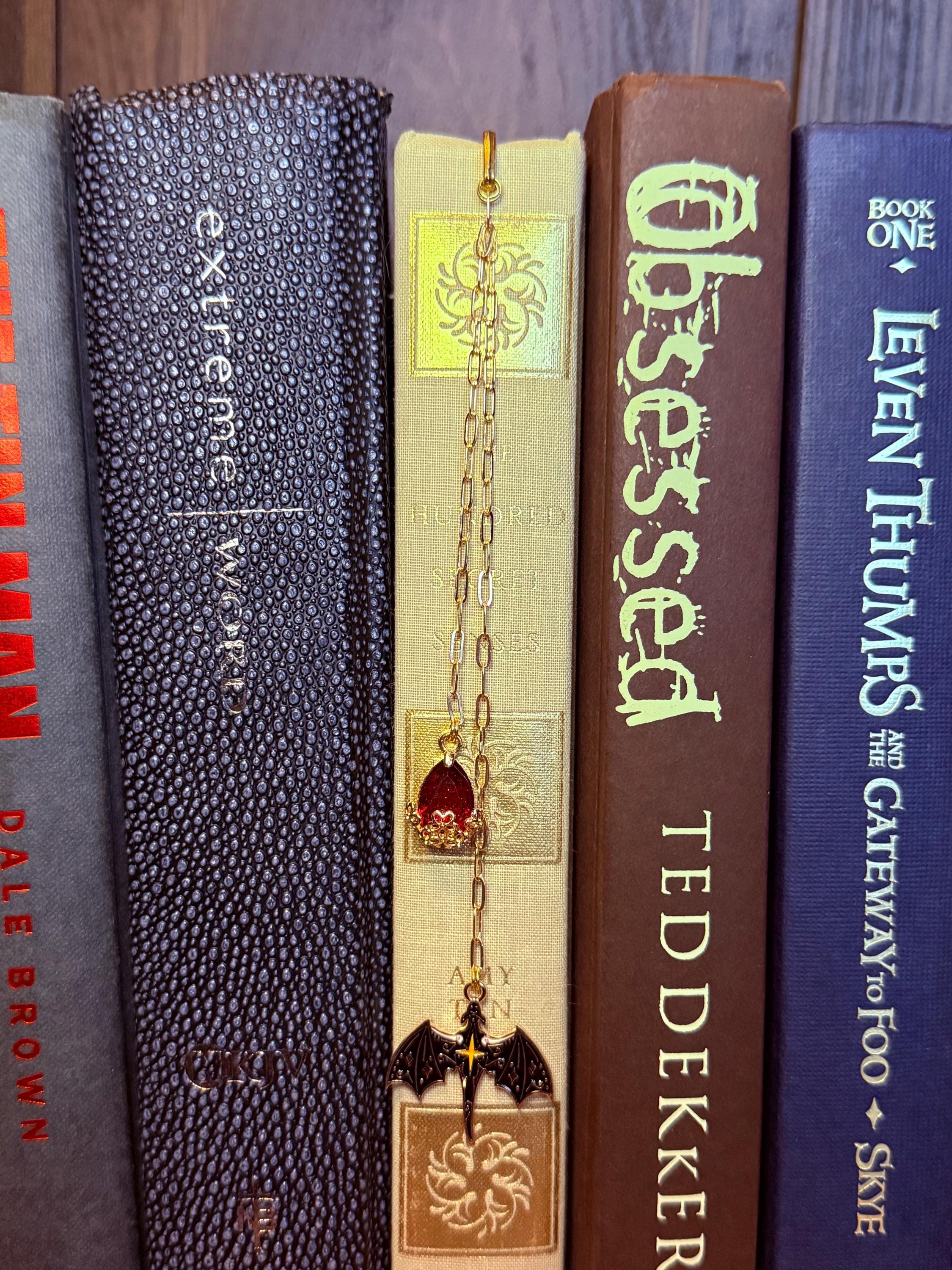 Handmade metal bookmark dragon