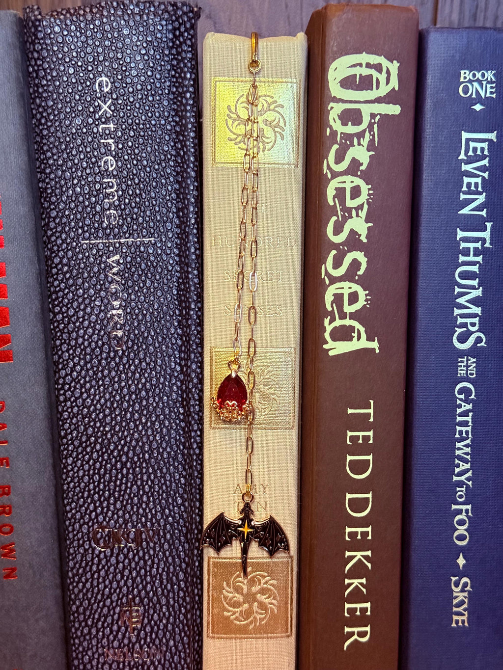 Handmade metal bookmark dragon