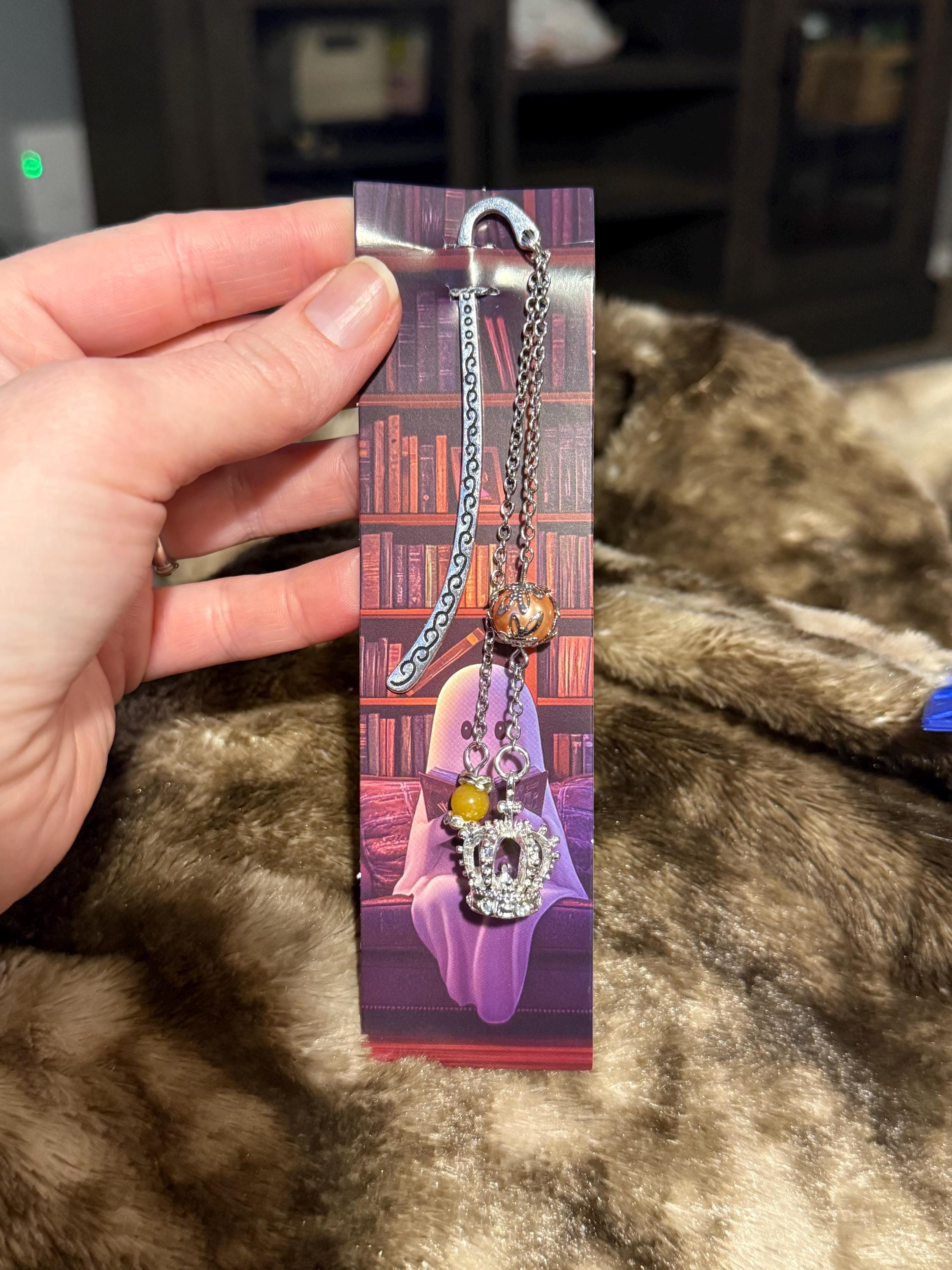 Handmade metal bookmark