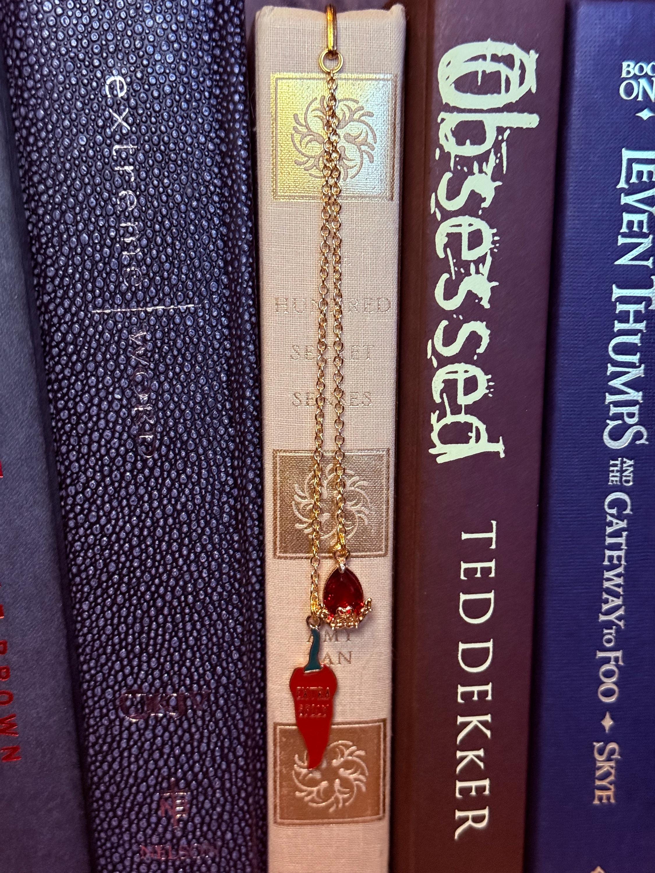 Spicy handmade metal bookmark