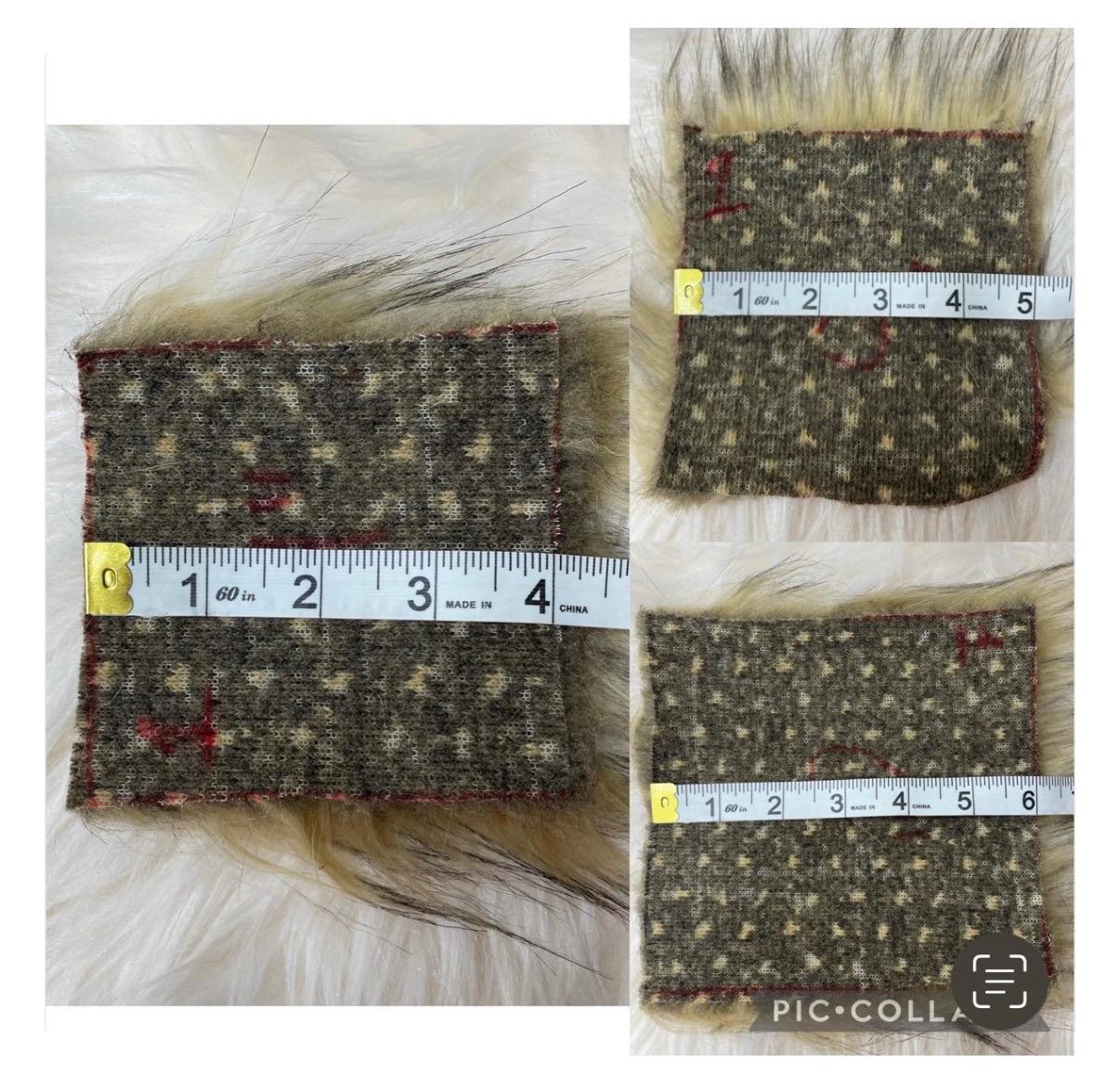 Everglade Faux fur Pom Pom, dark green, small, medium, large, fluffy, pre made, tie on, cotton string, for beanies, scarves