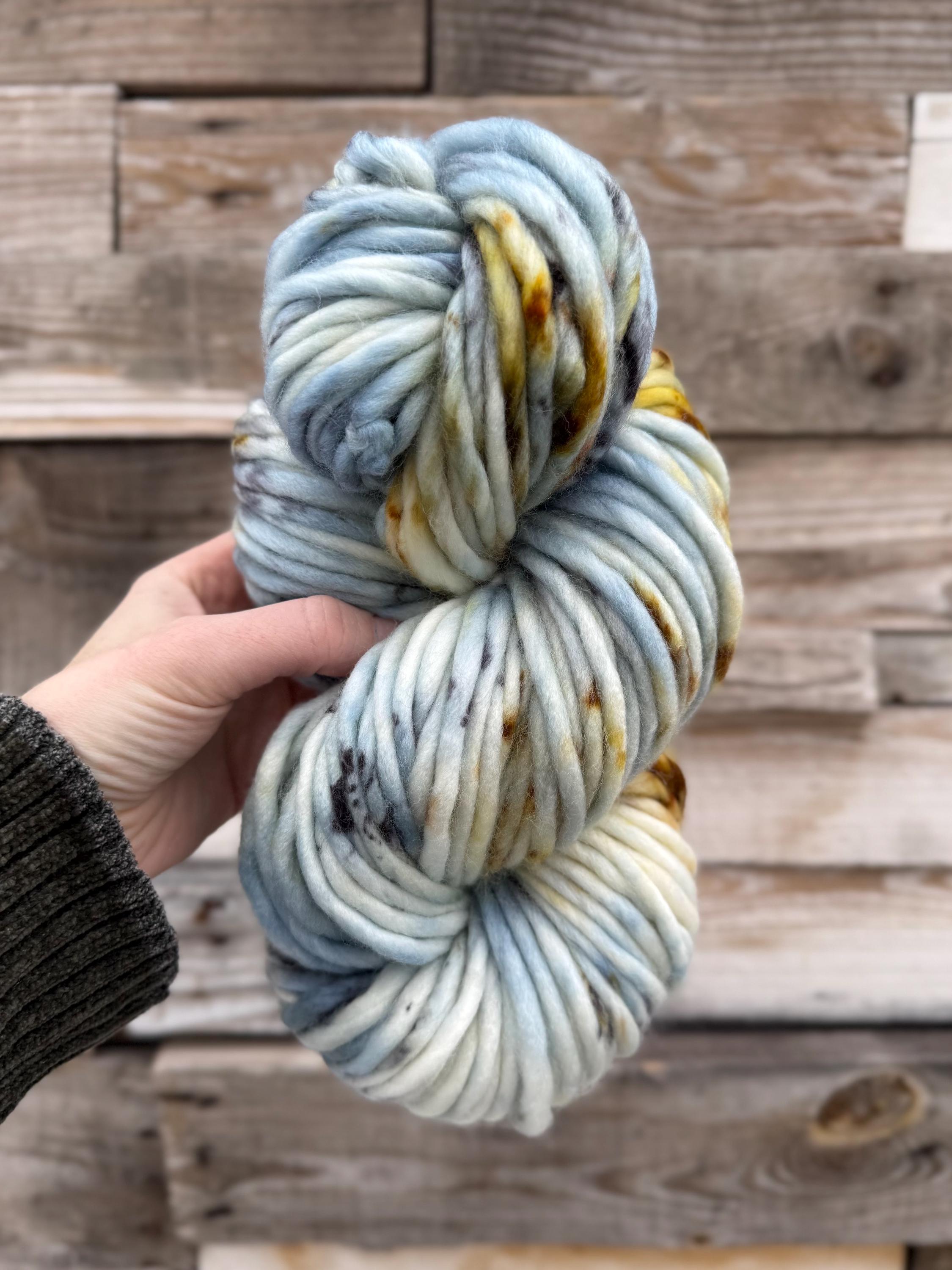 Feyre darling Hand dyed super bulky merino wool yarn