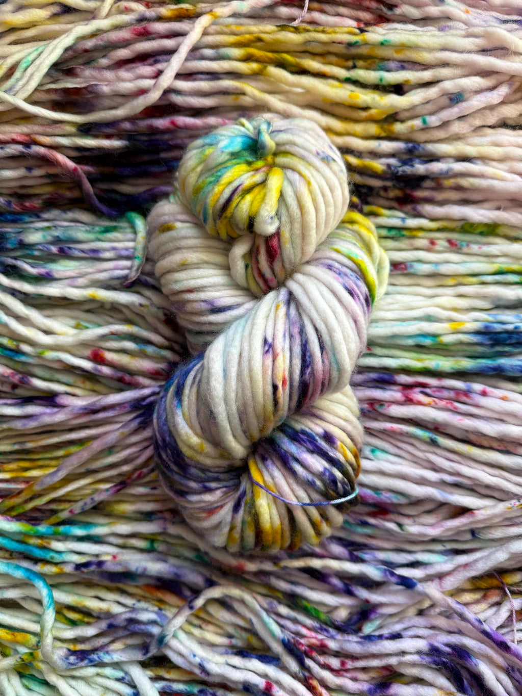 Graffiti Hand dyed super bulky merino wool yarn