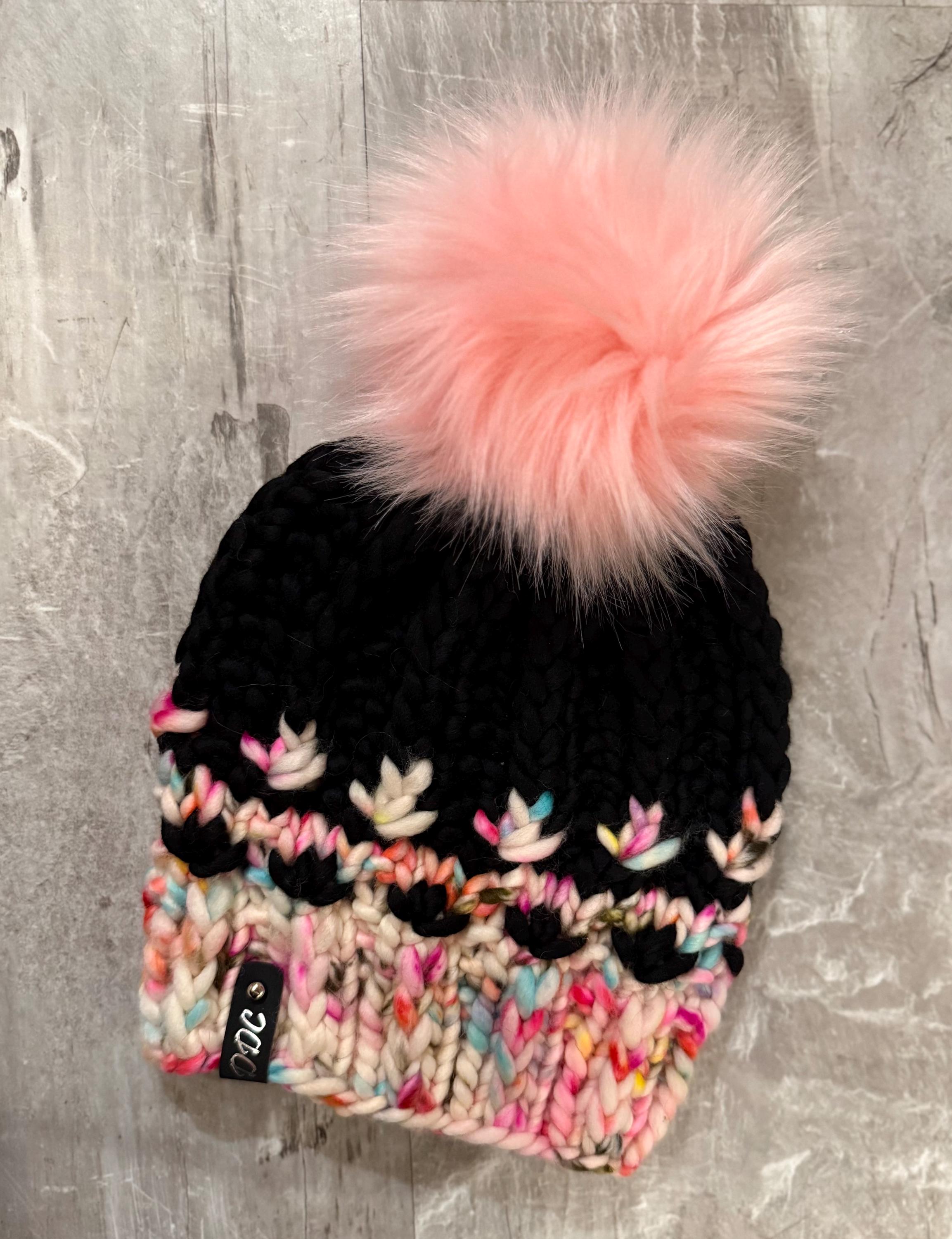 Mirror pond multi color Knit luxury beanie, adult beanie, hat, winter toque, merino wool, adult medium, for her, handmade, gift