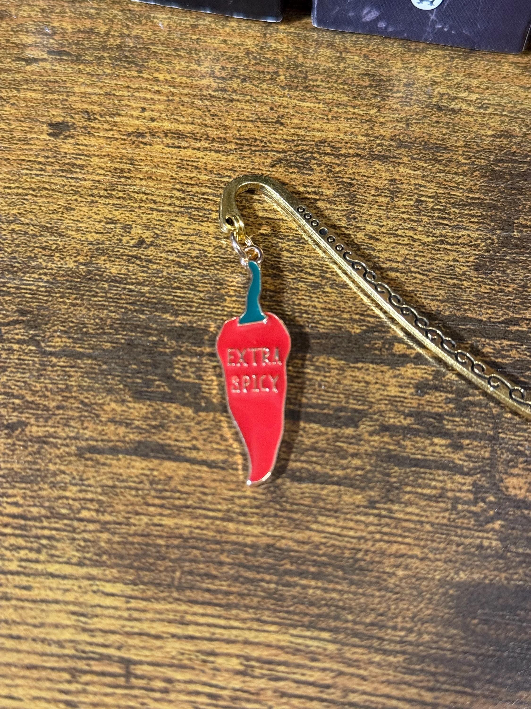 Spicy handmade metal bookmark, gold plated, booktok, bookstagram, silver plated, Acotar, tog, quicksilver, housemaid, star, spicy