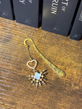 Handmade metal bookmark, gold plated, booktok, bookstagram, silver plated, Acotar, tog, quicksilver, housemaid, star,